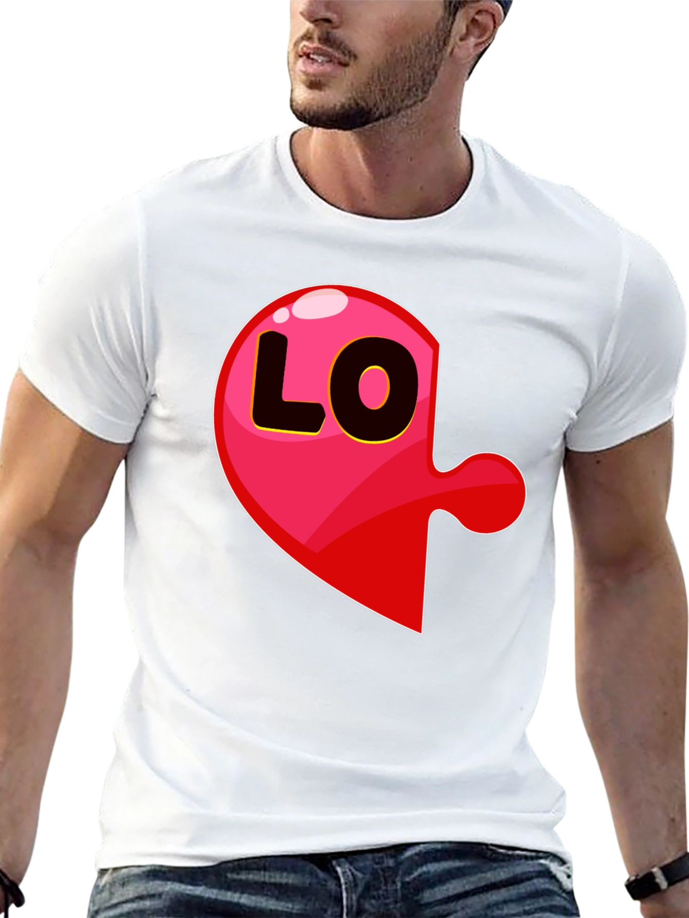 Matching Love Puzzle T-Shirt - Left Piece