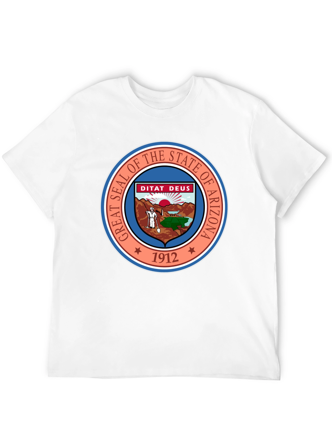 Arizona State Seal Black T-Shirt