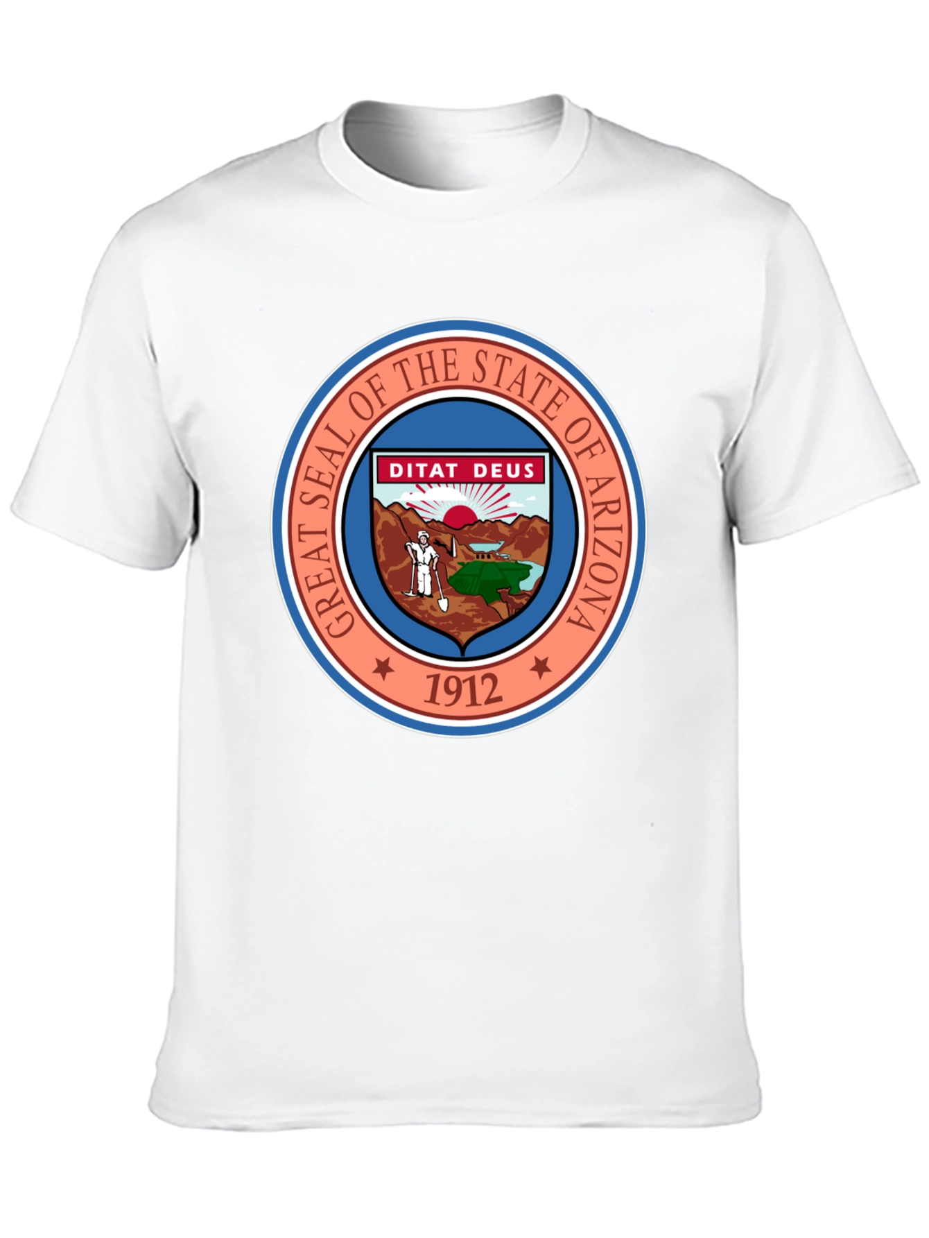 Arizona State Seal Black T-Shirt