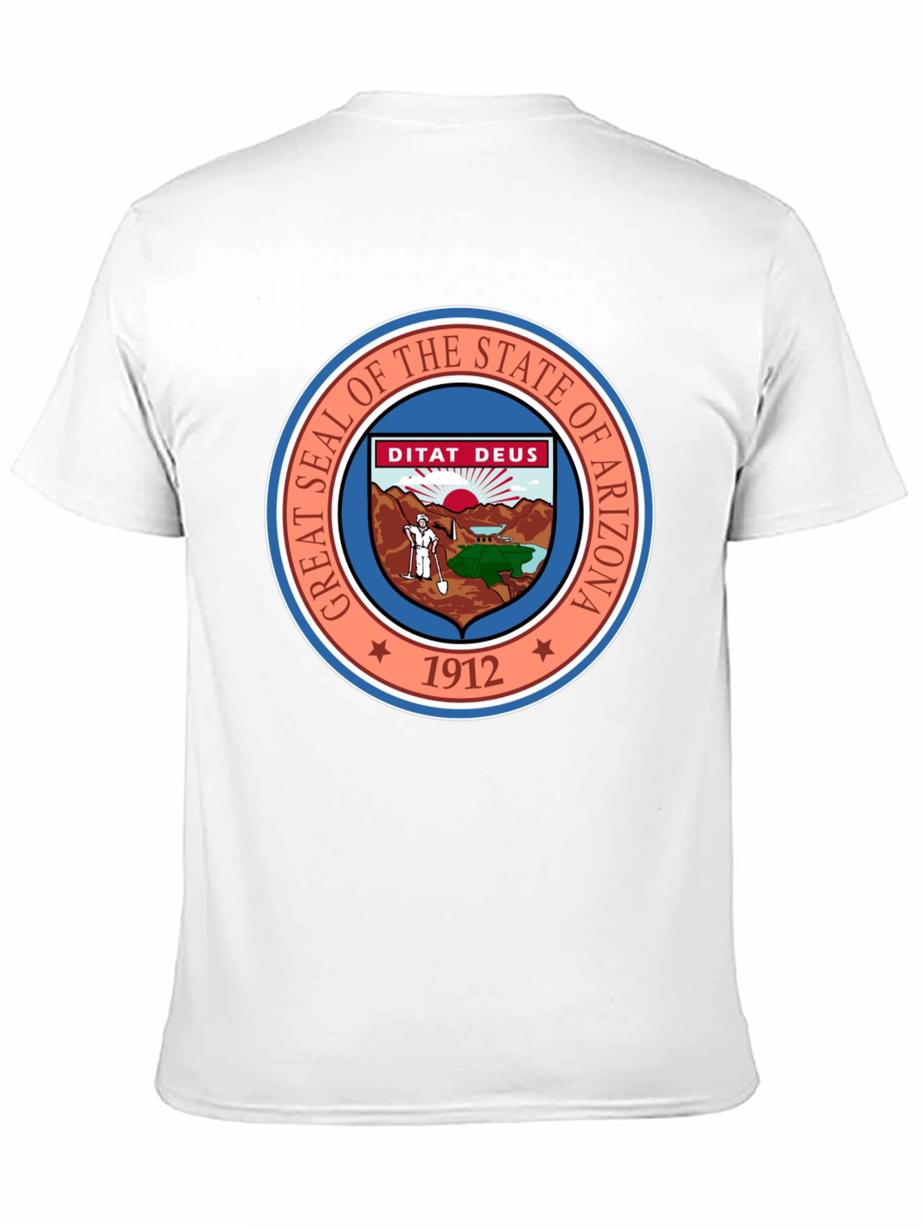 Arizona State Seal Black T-Shirt