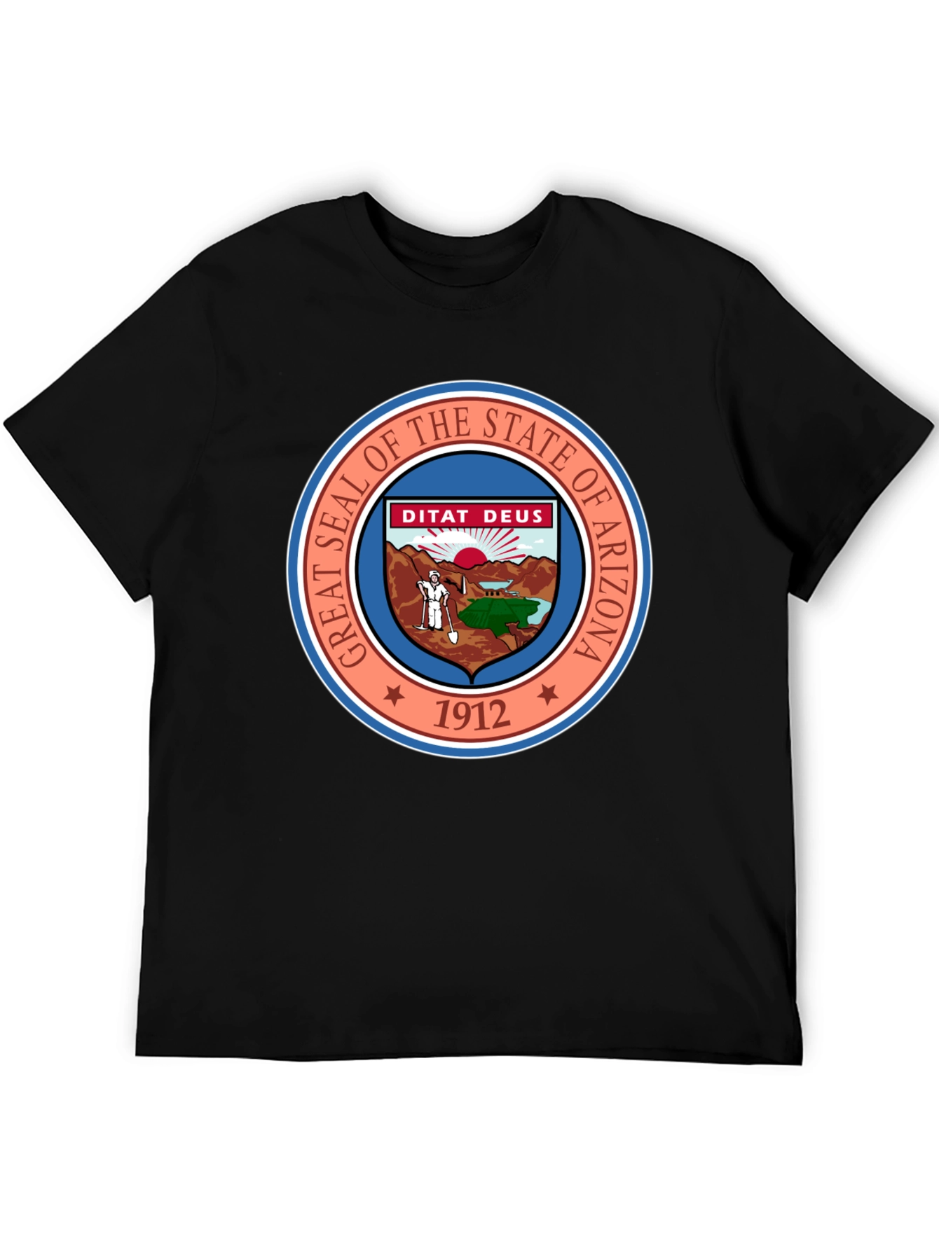 Arizona State Seal Black T-Shirt
