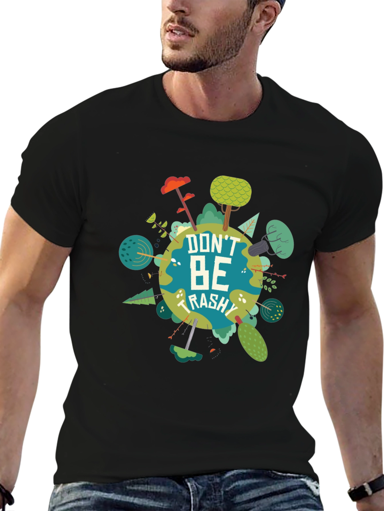 Eco-Friendly Dont Be Trashy Graphic Tee