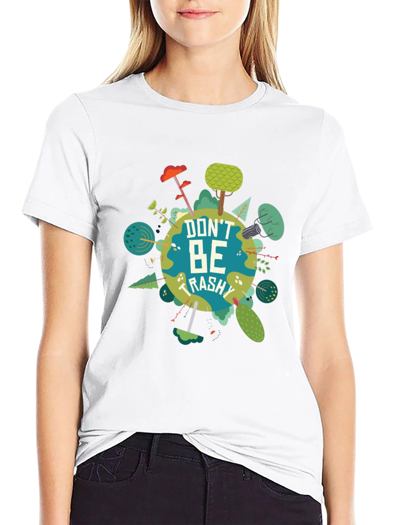 Eco-Friendly Dont Be Trashy Graphic Tee