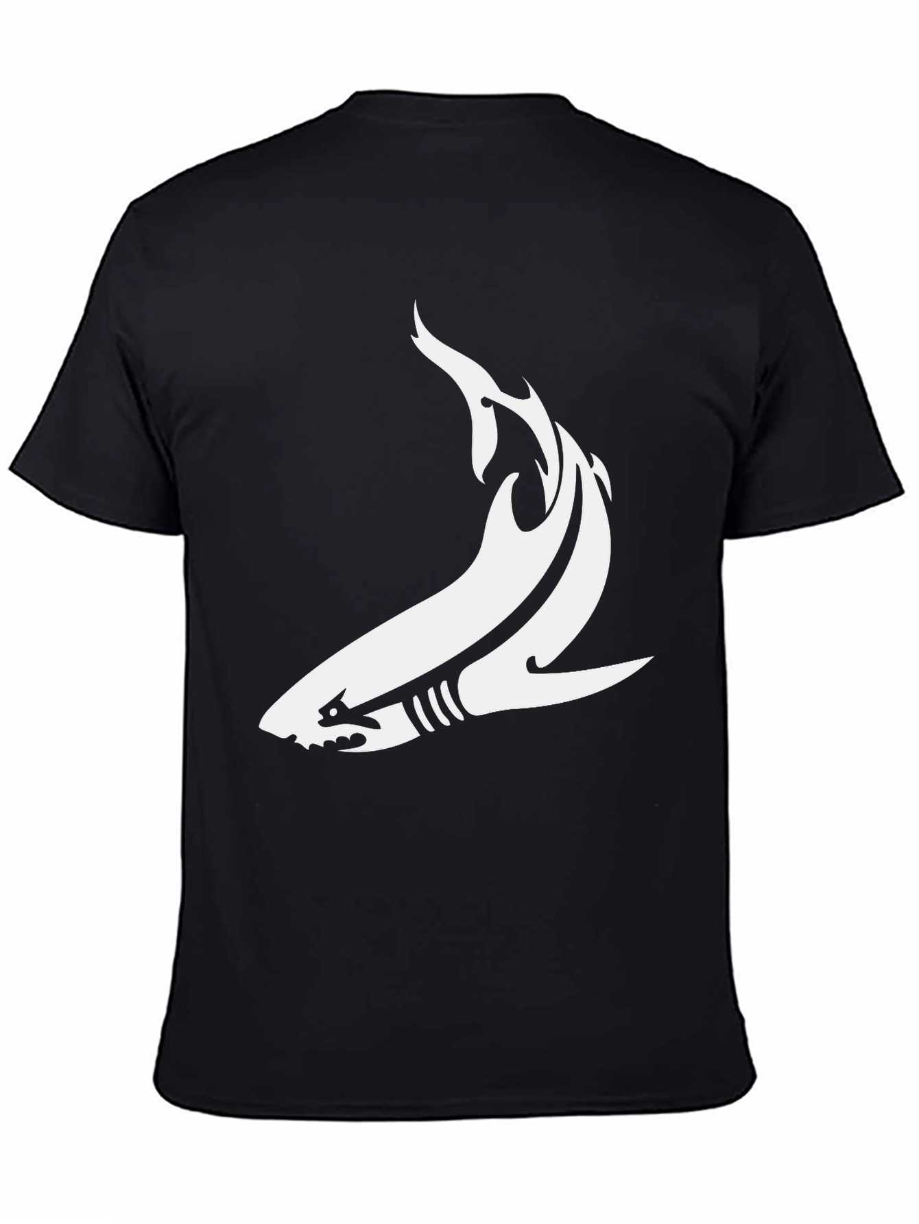 Shark Graphic Tee - Mens Black T-Shirt