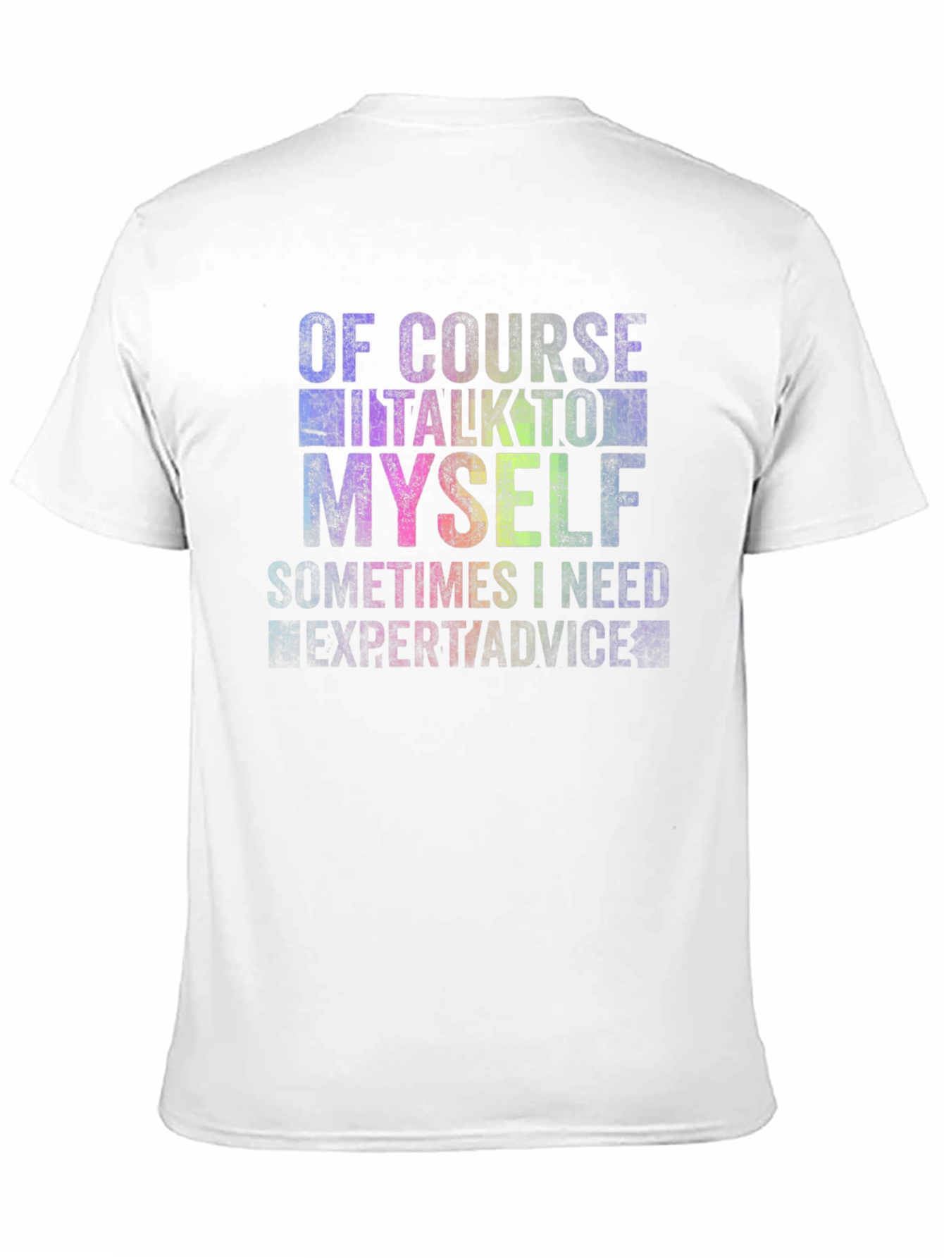Funny Of Course I Talk To Myself Black T-Shirt