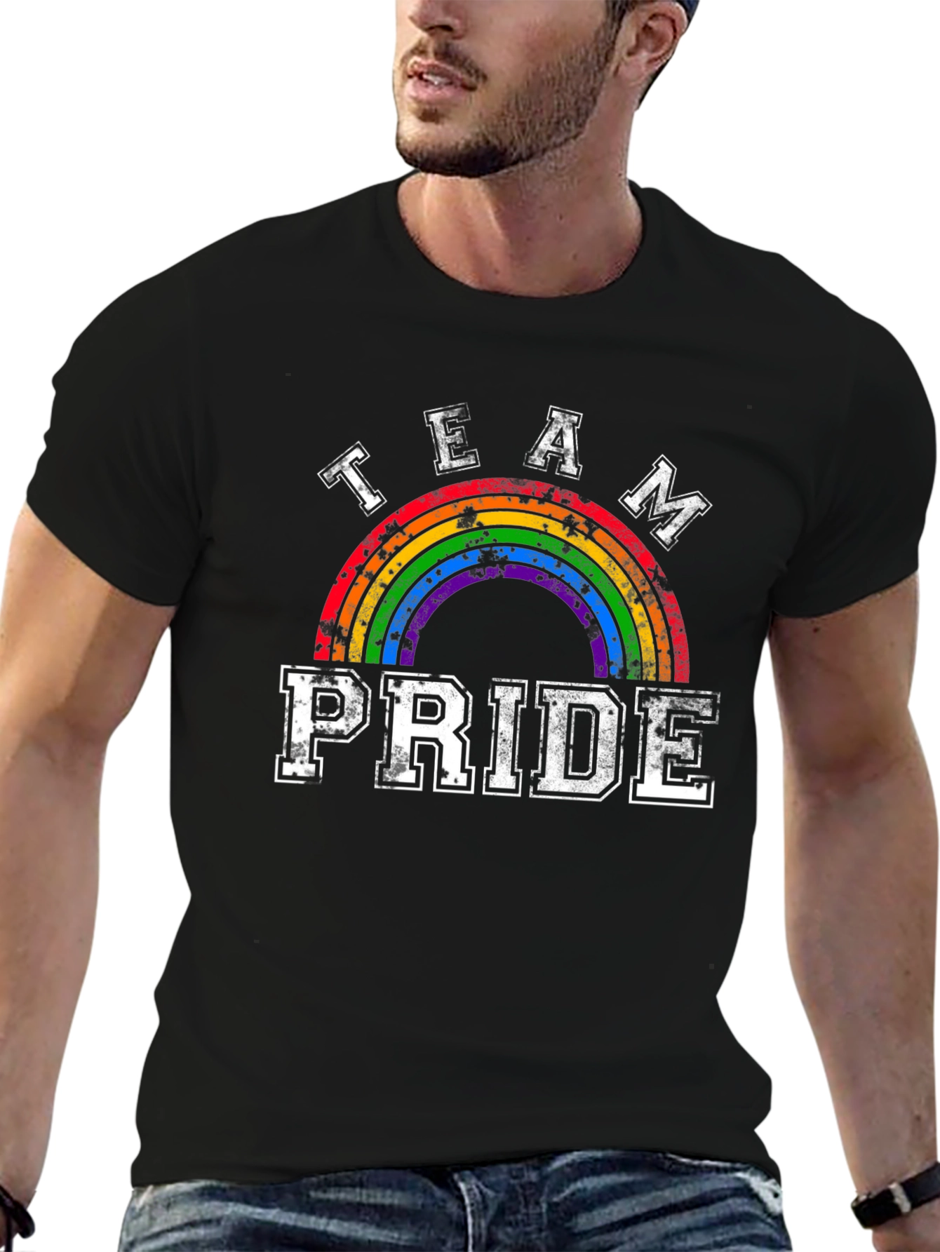 Team Pride Rainbow Graphic Tee