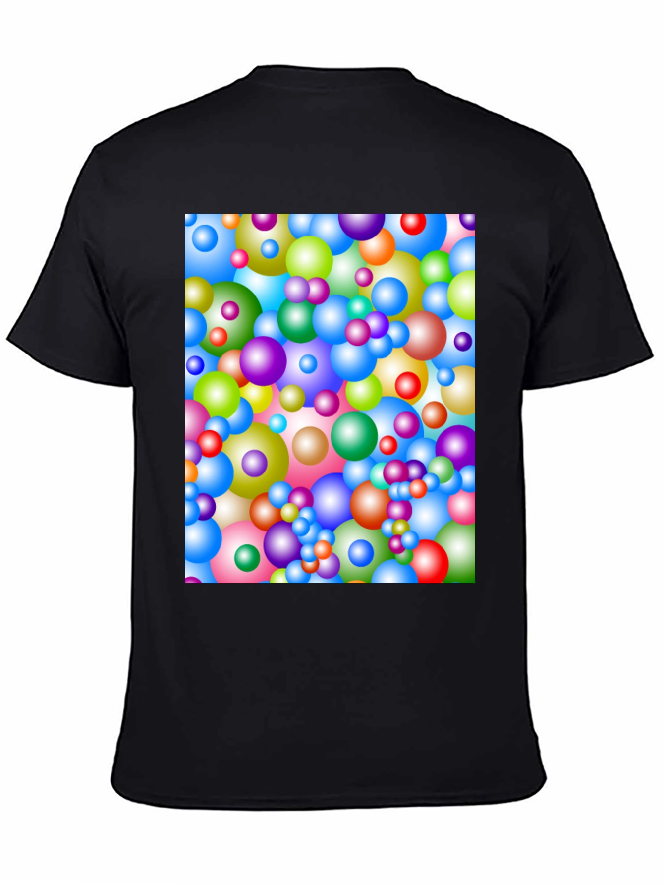 Colorful Spheres Pattern T-Shirt