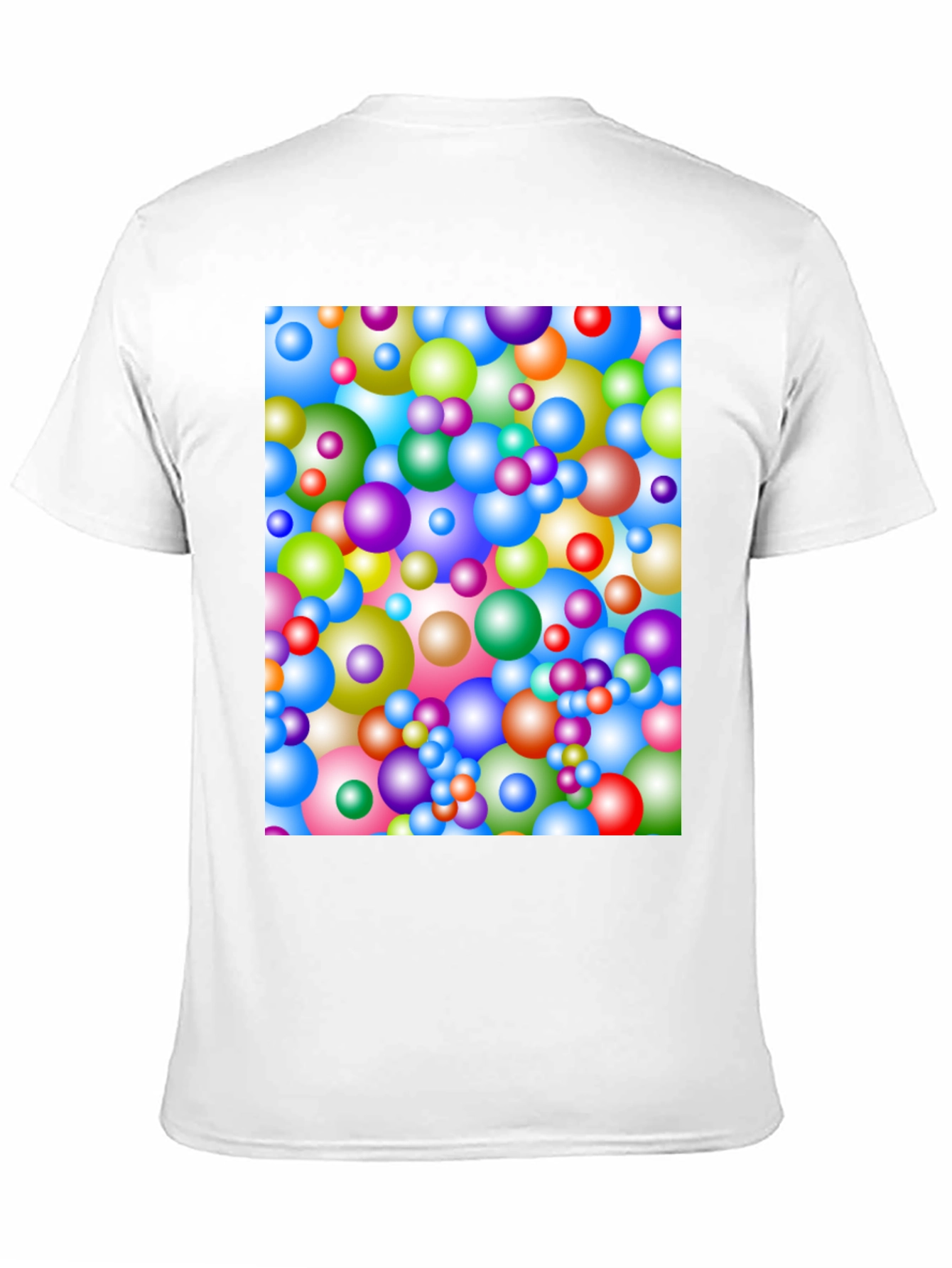 Colorful Spheres Pattern T-Shirt