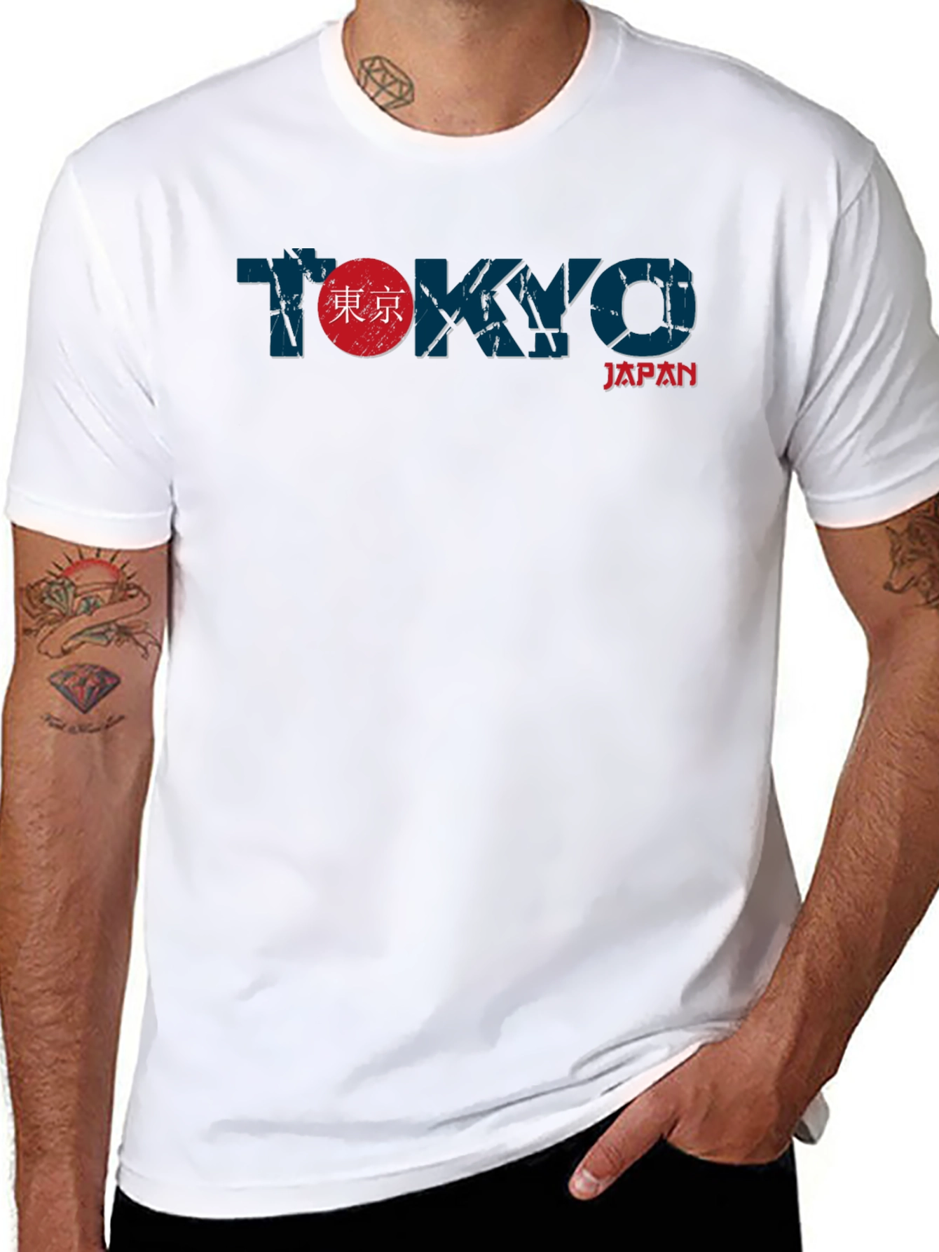 Tokyo Japan Graphic Print Mens T-Shirt