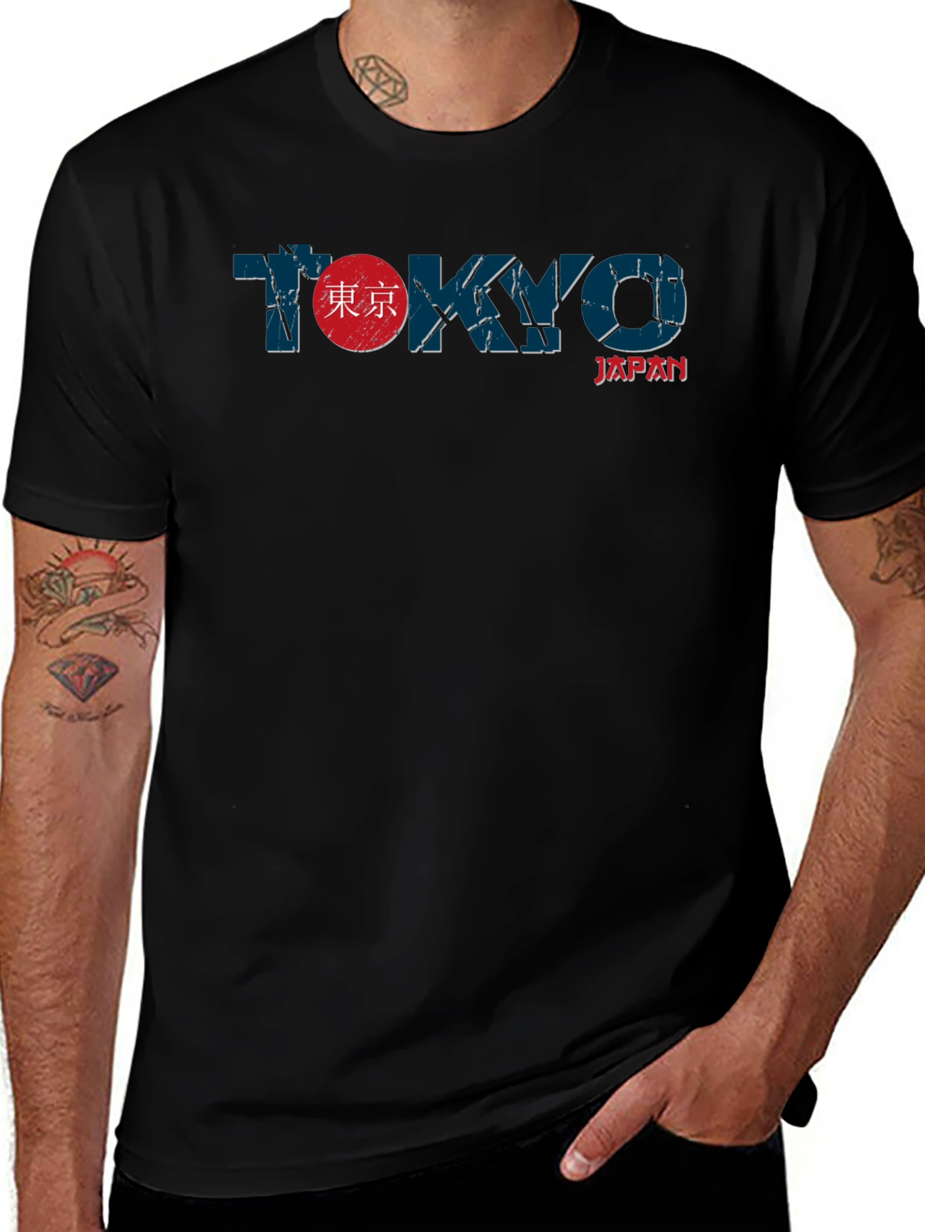 Tokyo Japan Graphic Print Mens T-Shirt
