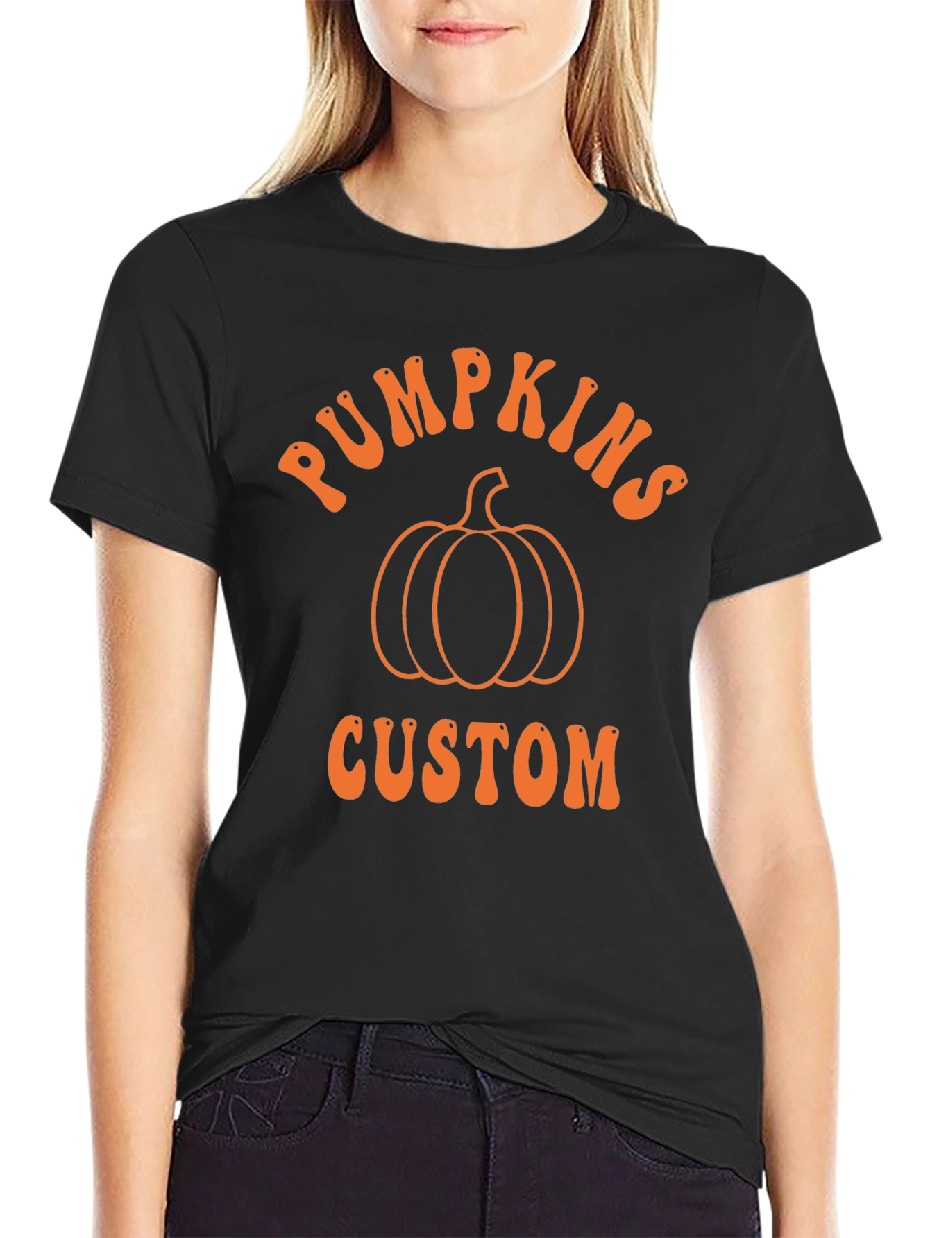 Pumpkin Custom T-Shirt - Halloween Apparel