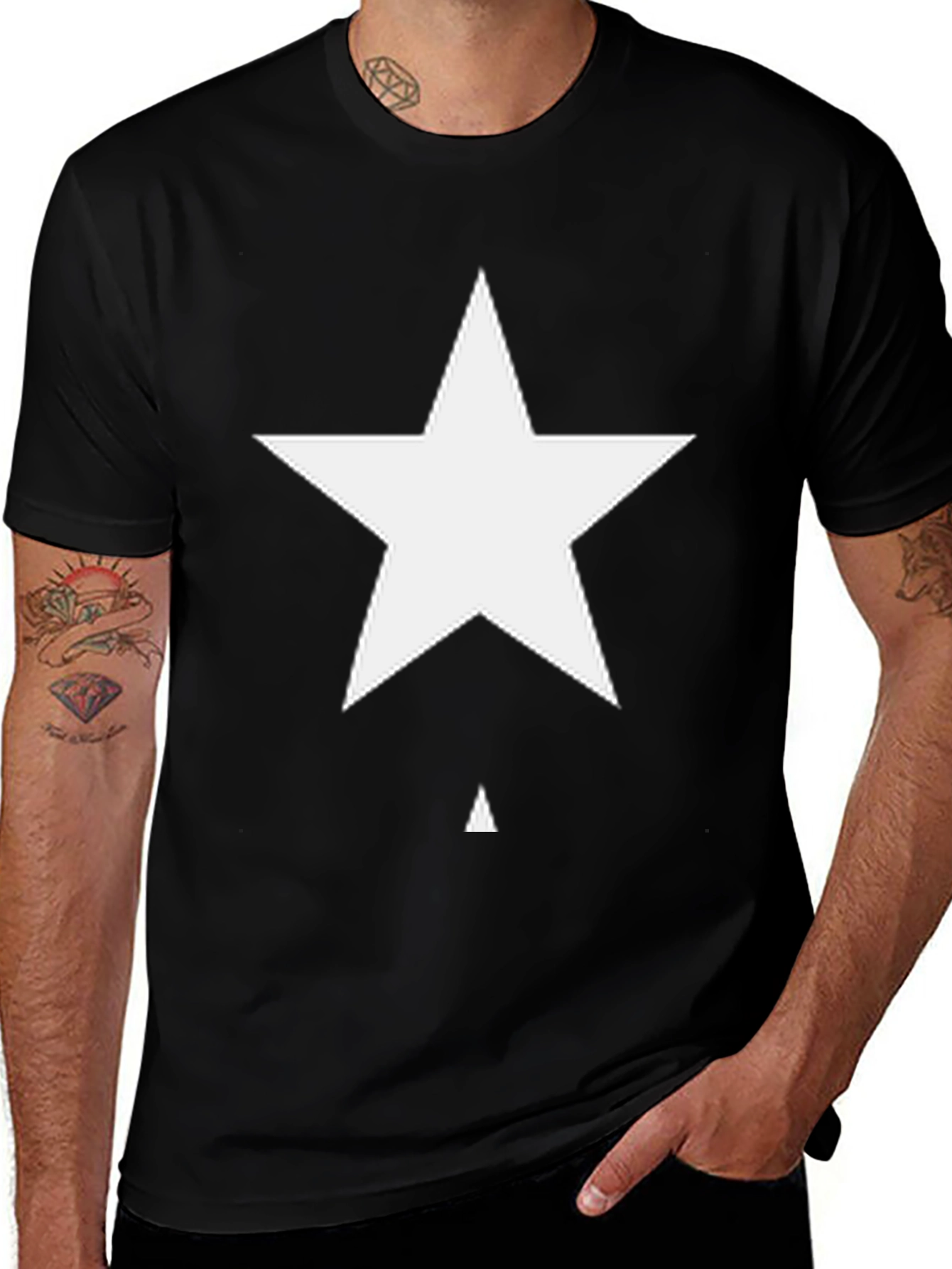 Starman Black T-Shirt - Classic Rock Tee