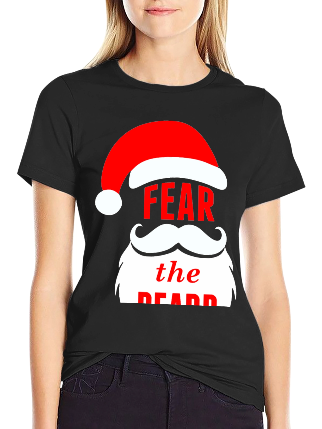 Fear the Beard Santa Tee