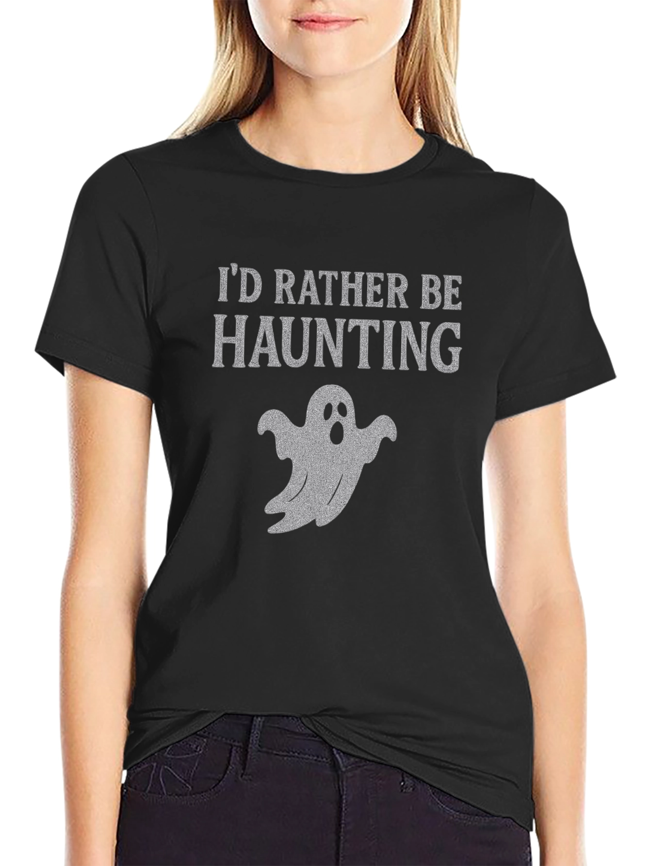 Id Rather Be Haunting Ghost T-Shirt