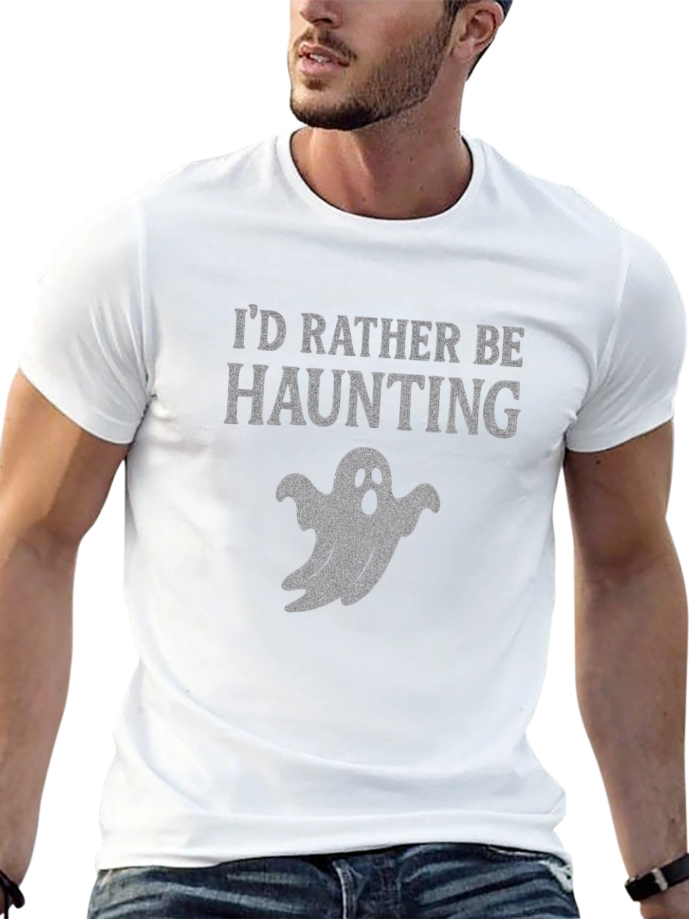 Id Rather Be Haunting Ghost T-Shirt