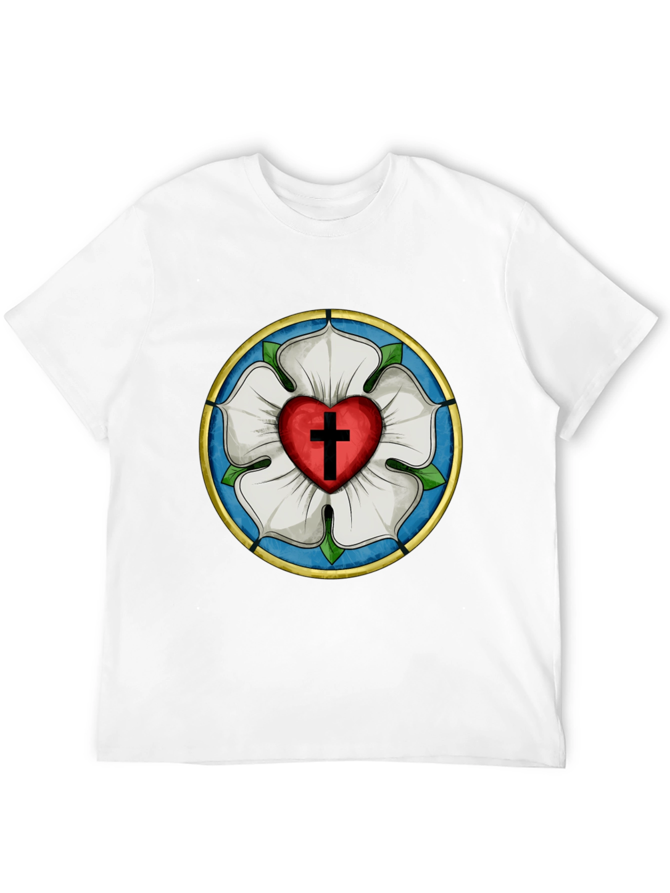 Luther Rose Black Graphic Tee - Faith & Style
