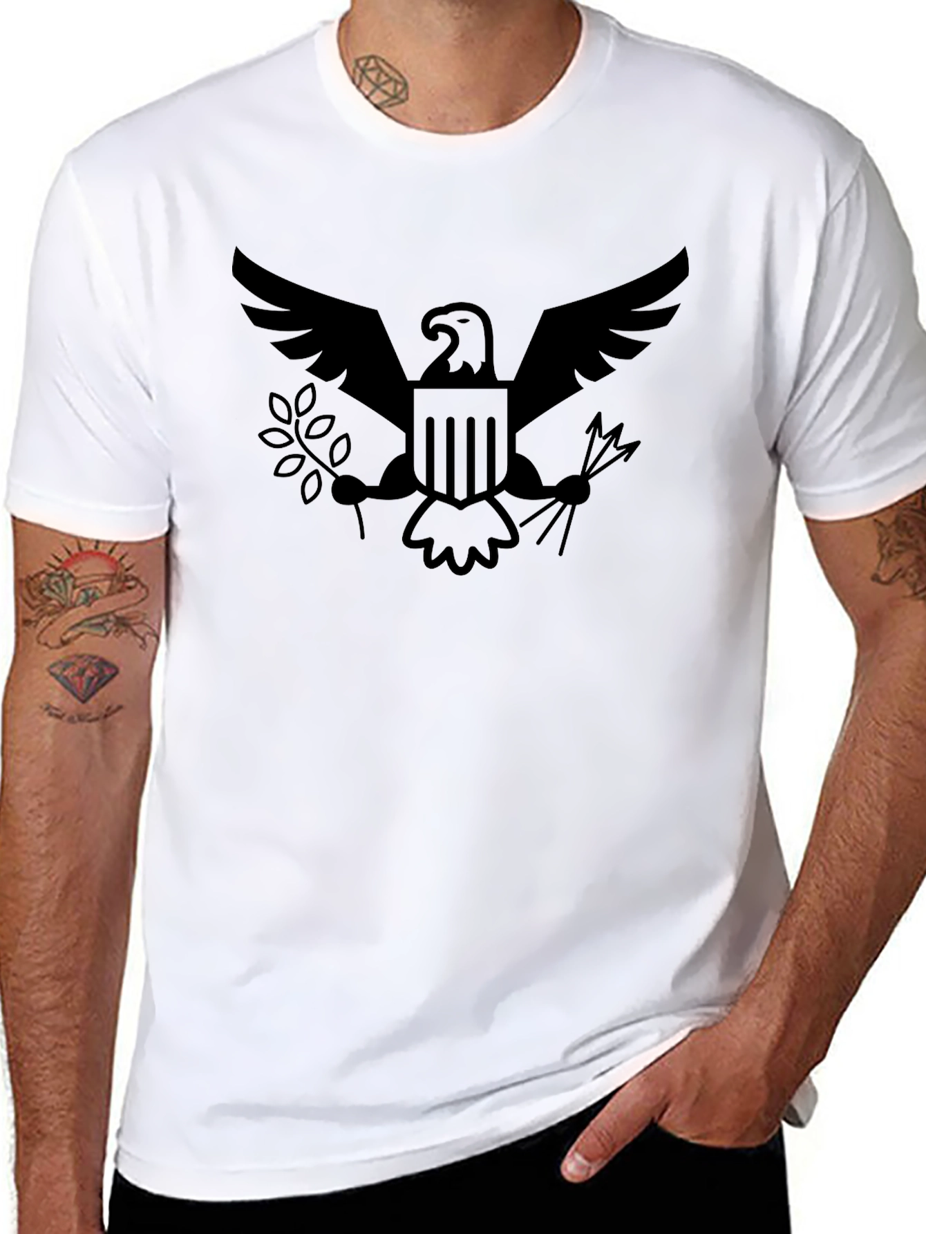 Eagle Emblem Black T-Shirt