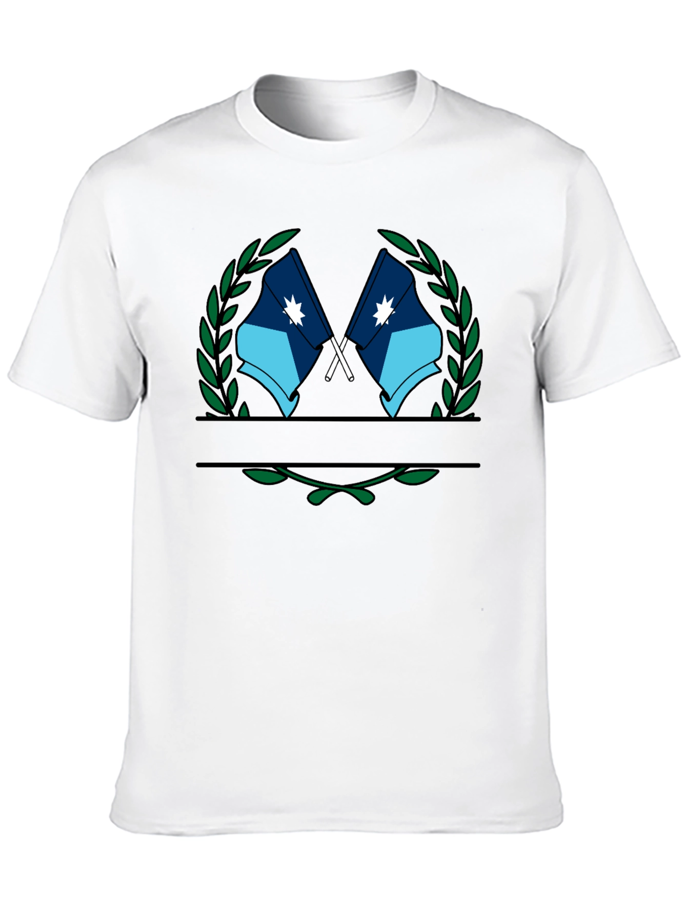 Flag Laurel Wreath Graphic T-Shirt