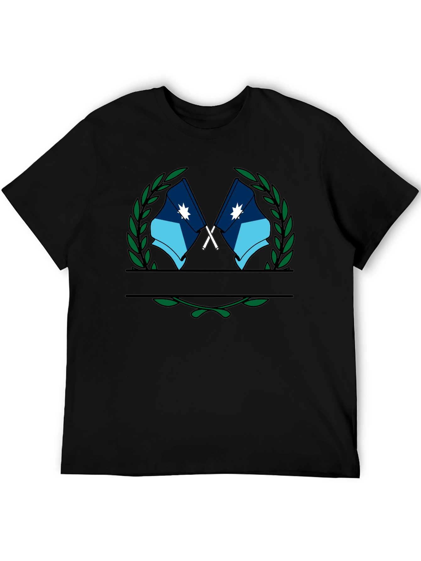 Flag Laurel Wreath Graphic T-Shirt