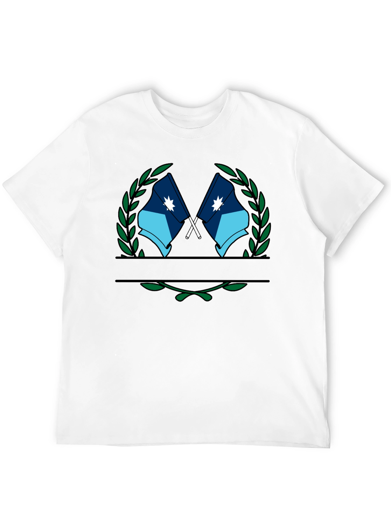 Flag Laurel Wreath Graphic T-Shirt