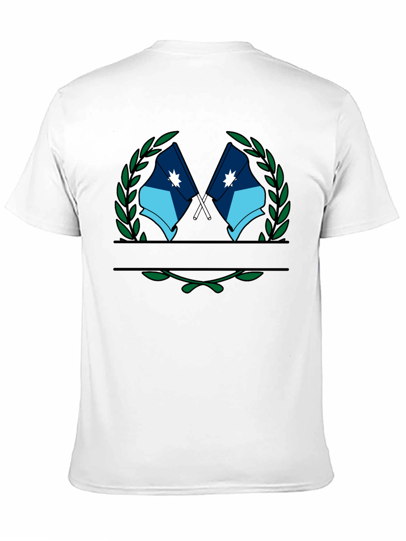 Flag Laurel Wreath Graphic T-Shirt