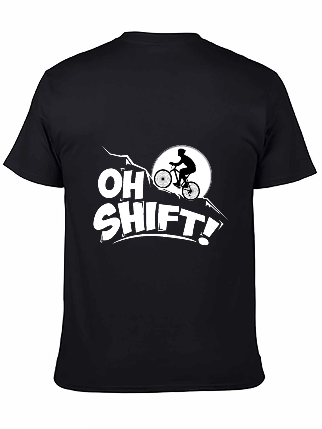 Oh Shift! Mountain Biker Graphic T-Shirt