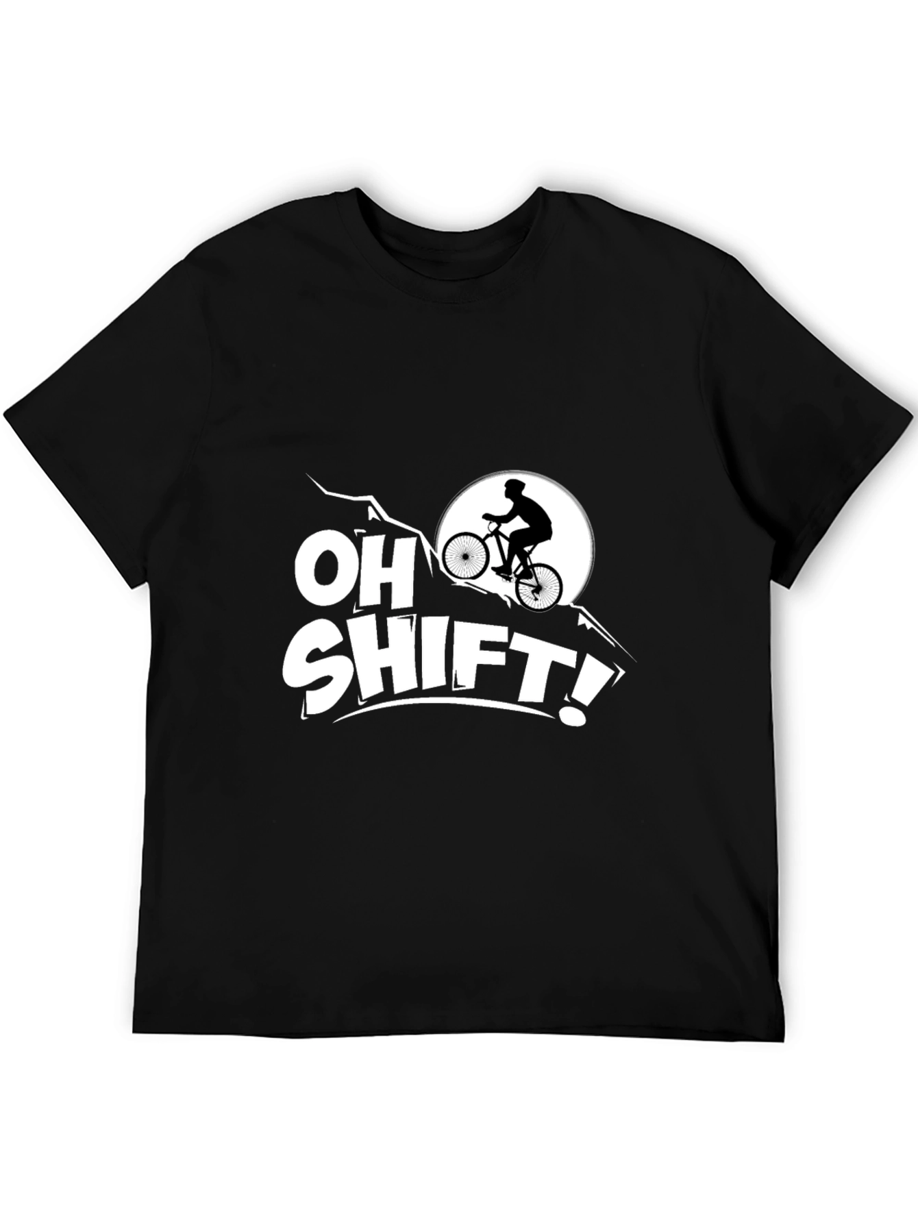 Oh Shift! Mountain Biker Graphic T-Shirt