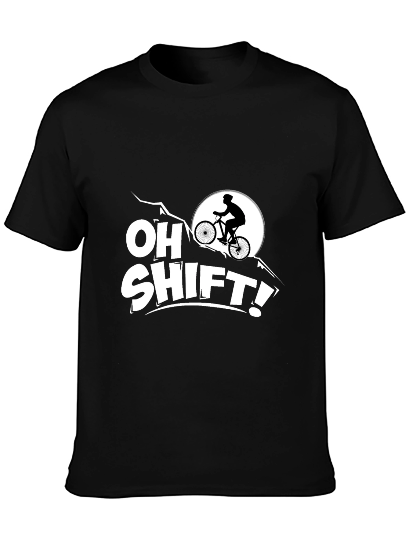 Oh Shift! Mountain Biker Graphic T-Shirt