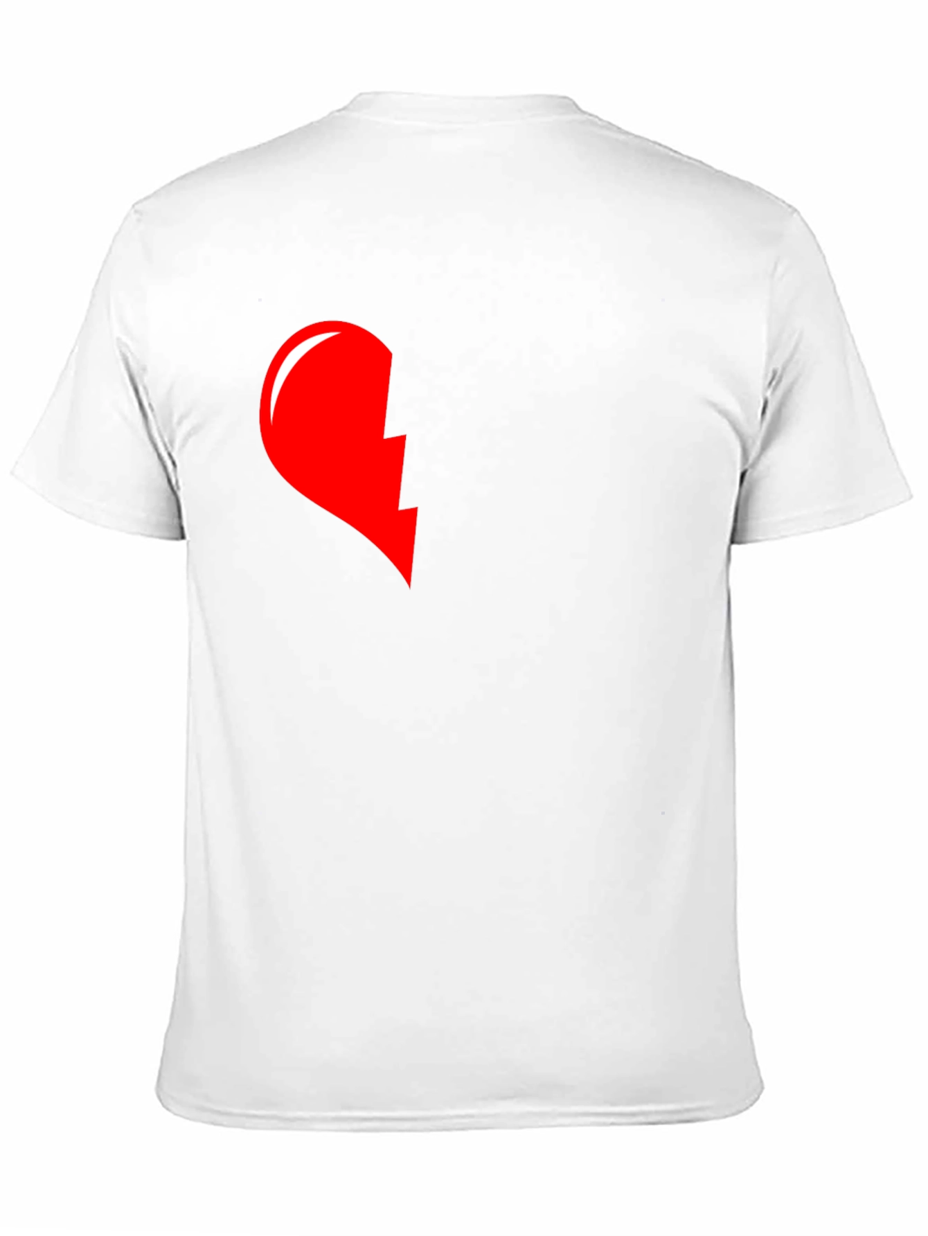 Broken Heart T-Shirt - Left Side Graphic Tee