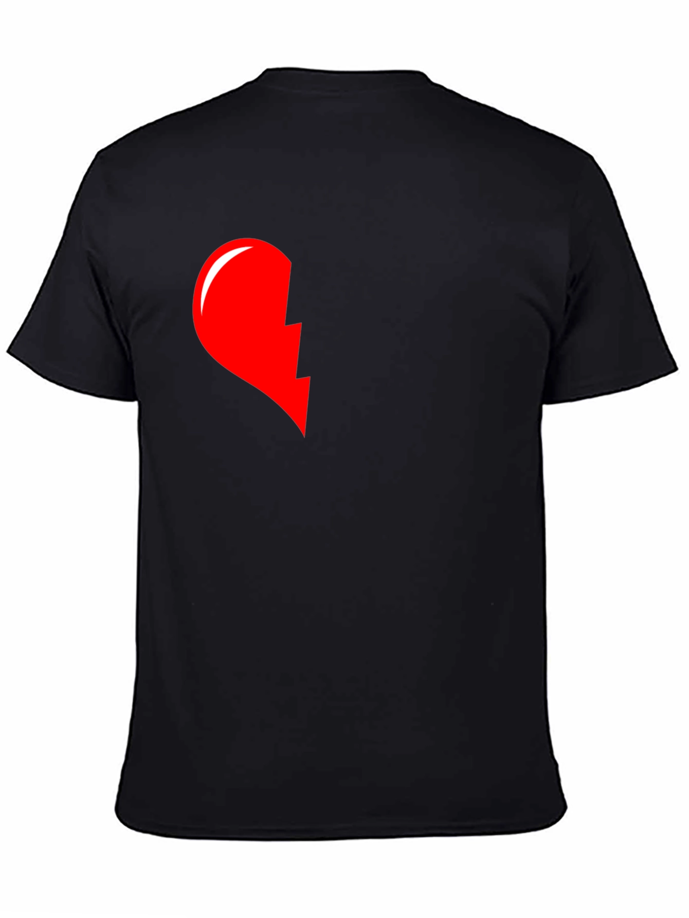 Broken Heart T-Shirt - Left Side Graphic Tee