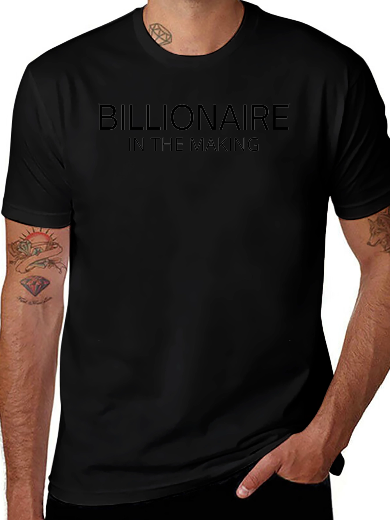 Billionaire in the Making Black T-Shirt