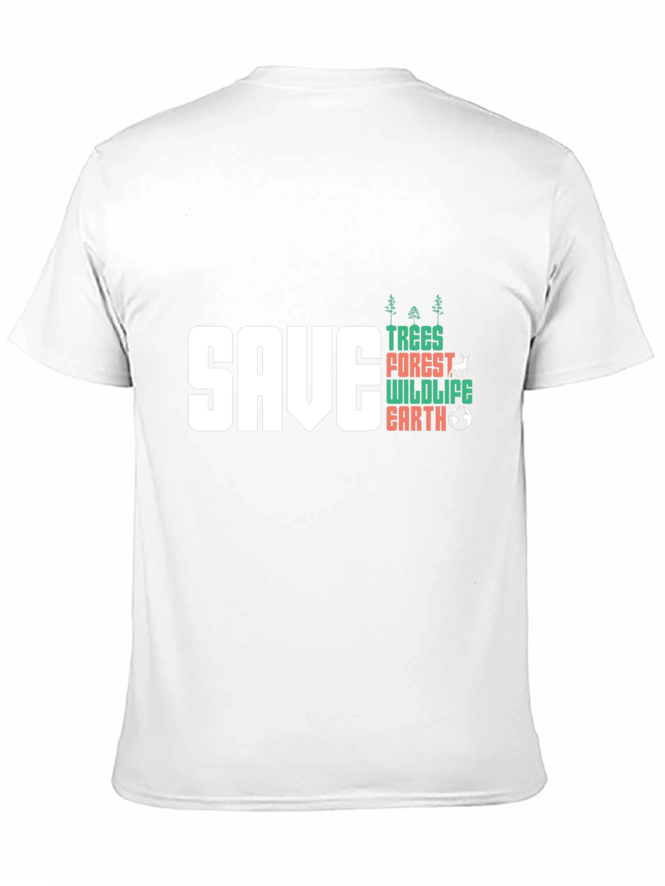 Save Trees Wildlife Earth Graphic T-Shirt