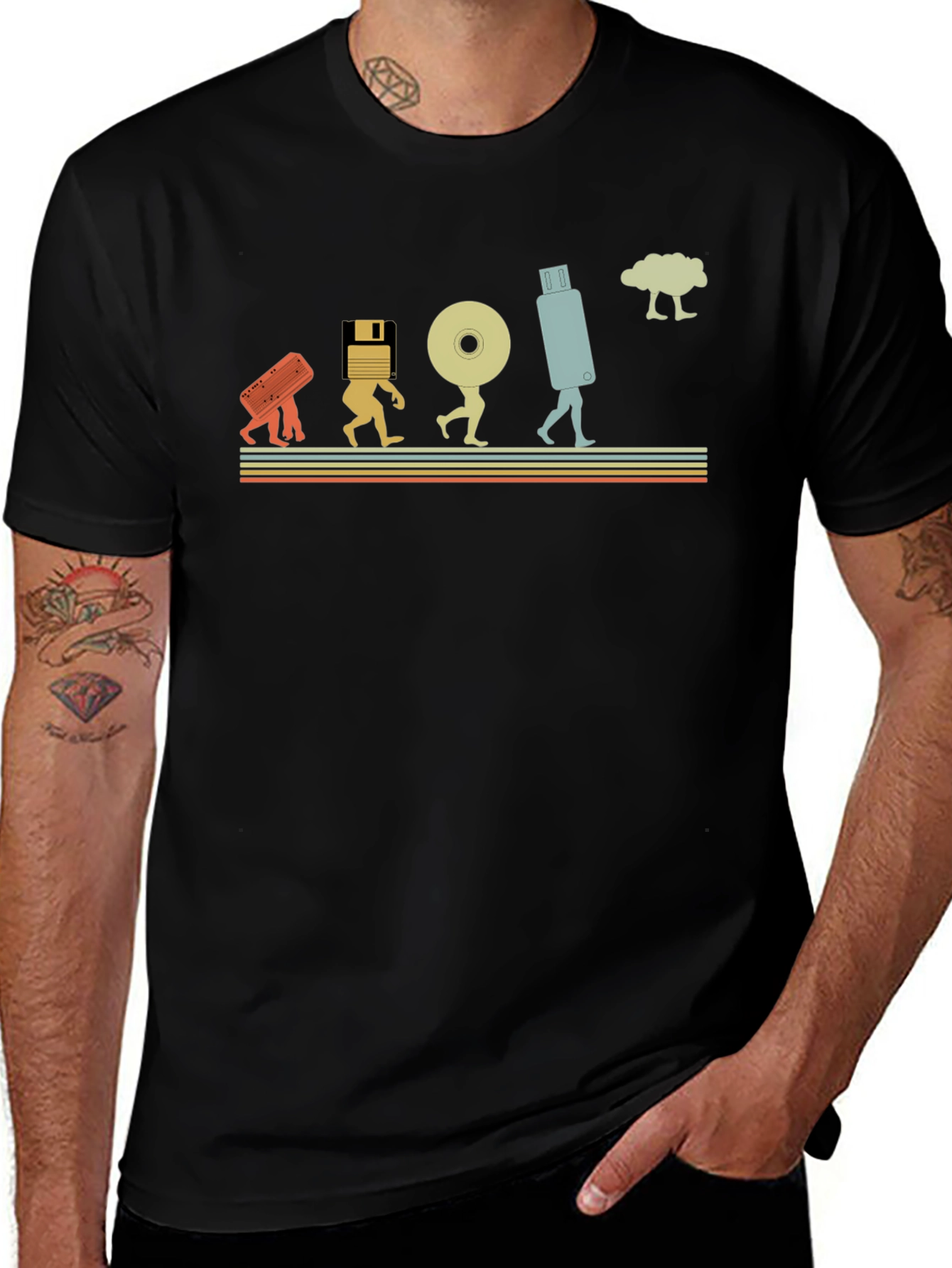 Evolution of Storage T-Shirt Funny Tech Tee