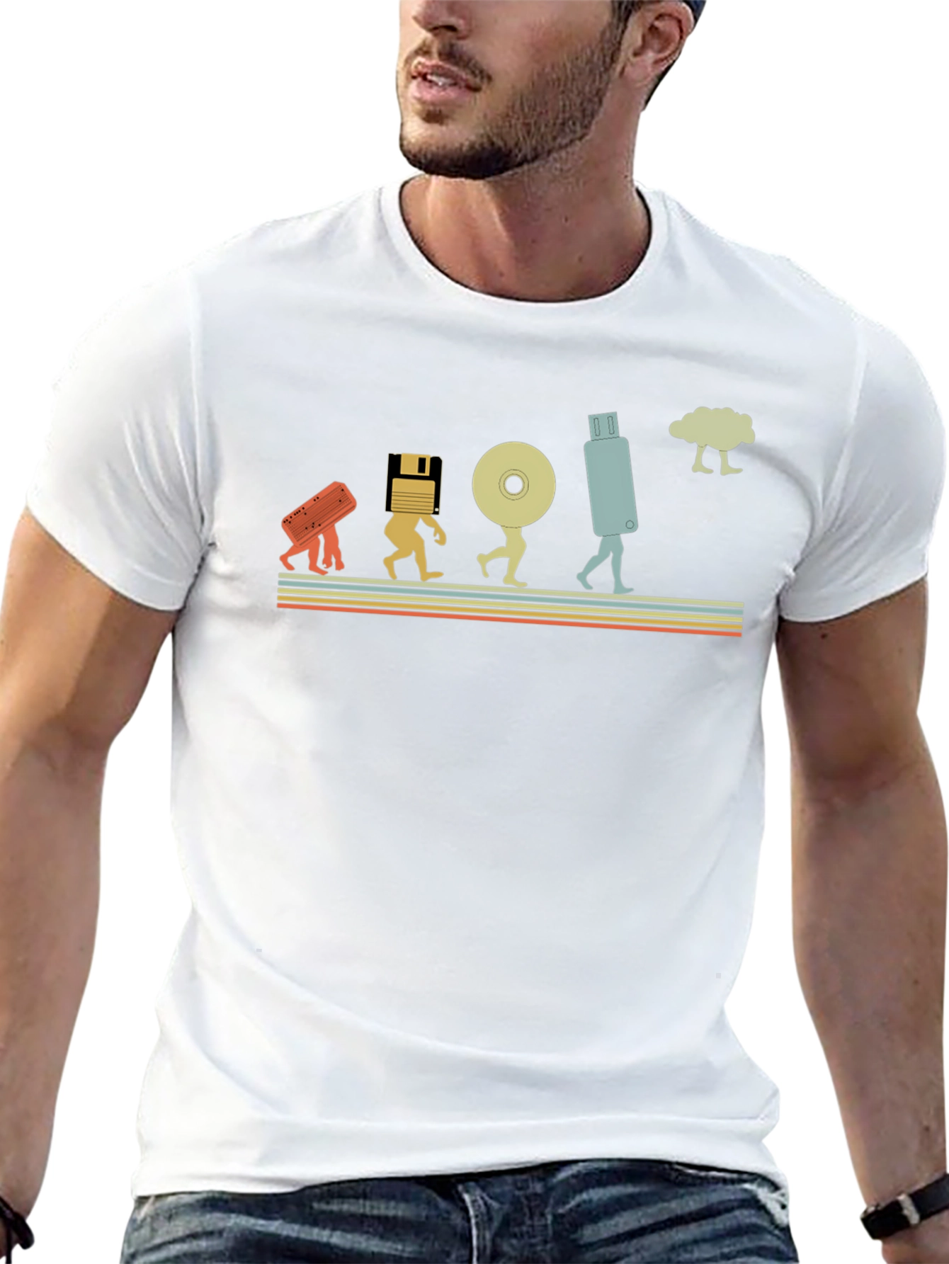 Evolution of Storage T-Shirt Funny Tech Tee