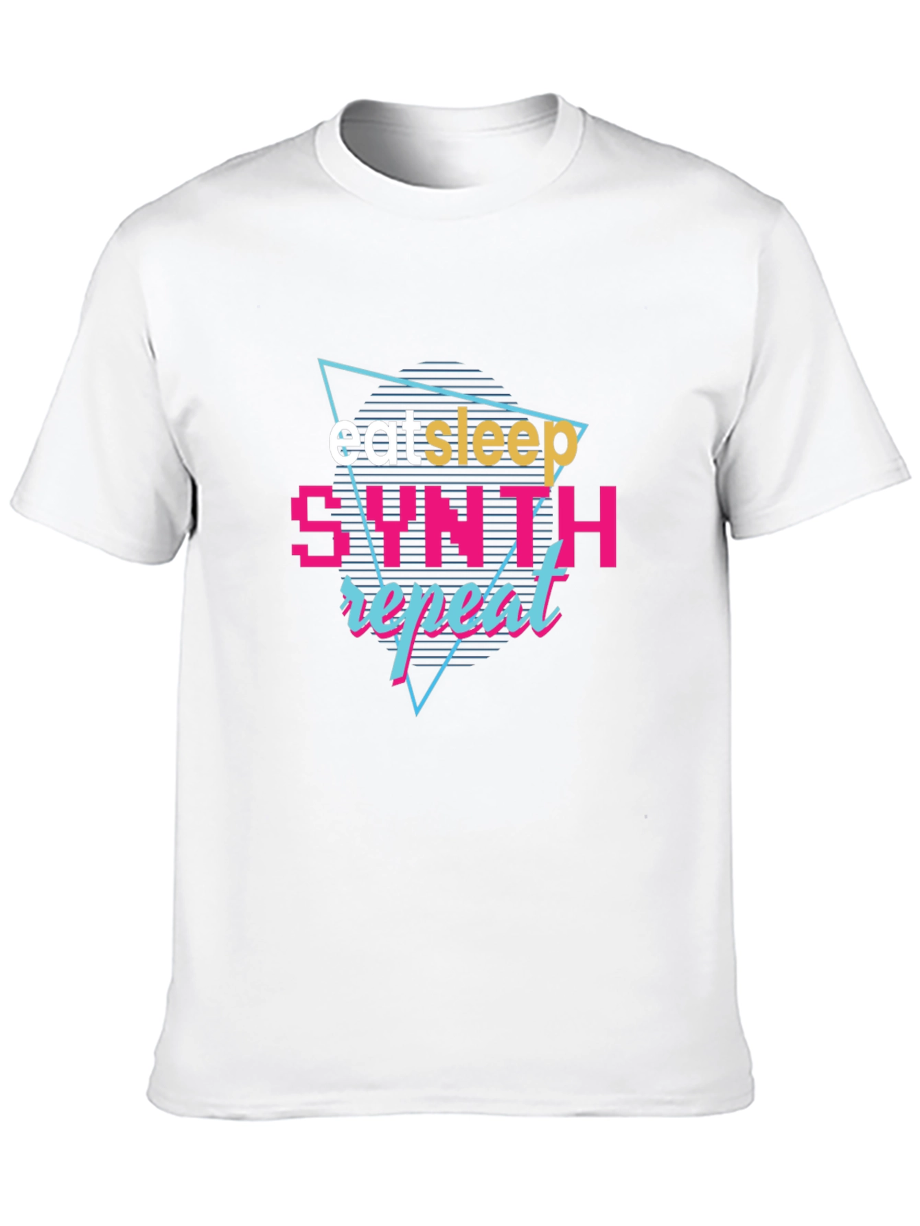 Eat Sleep Synth Repeat Black Graphic Tee