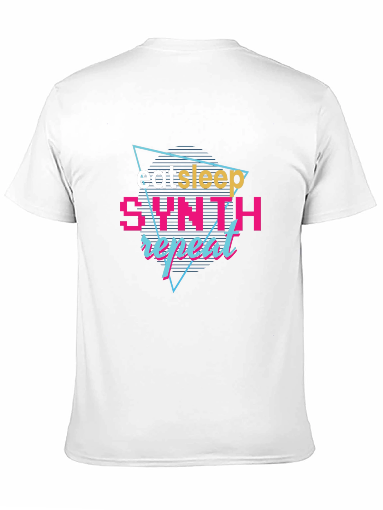 Eat Sleep Synth Repeat Black Graphic Tee
