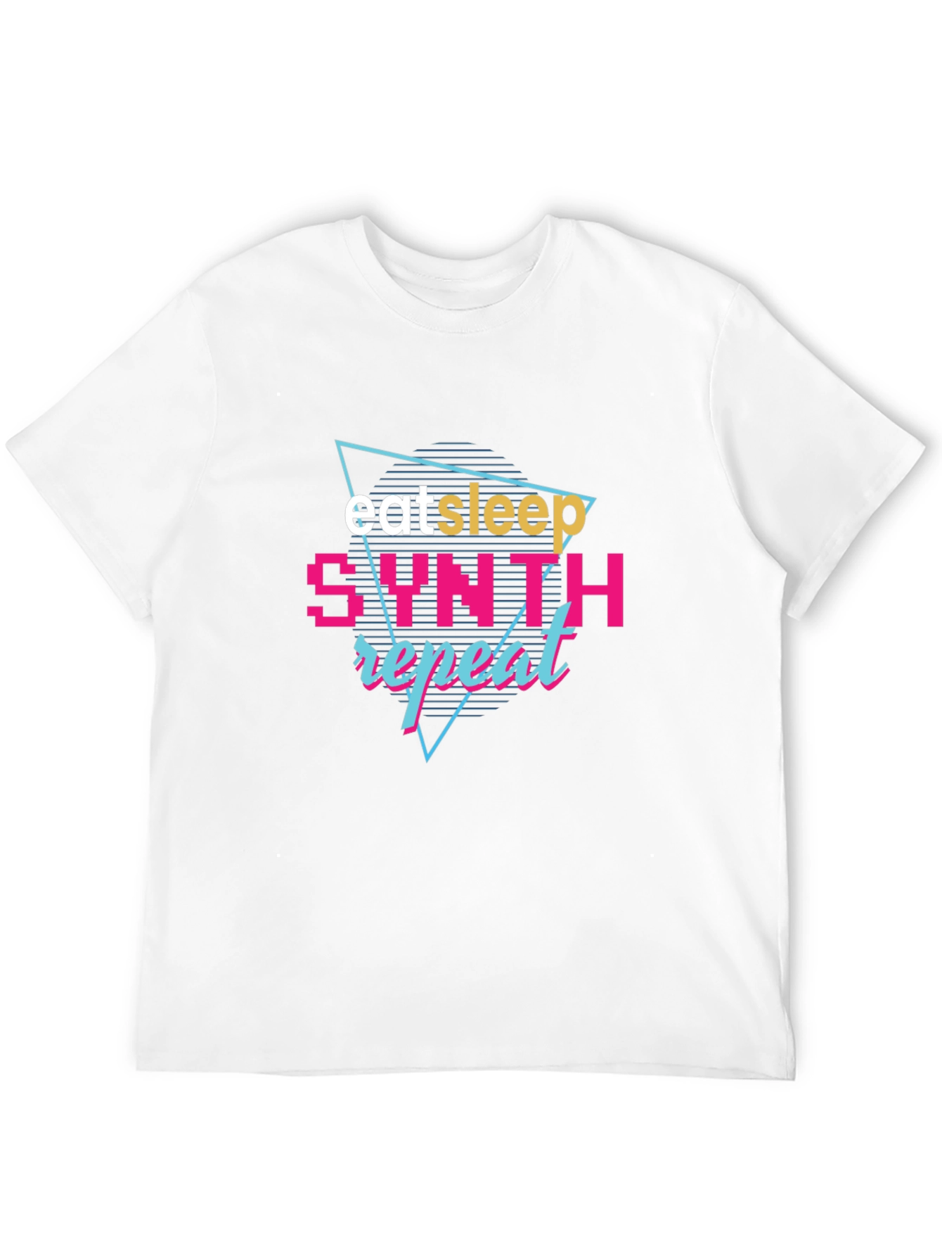 Eat Sleep Synth Repeat Black Graphic Tee