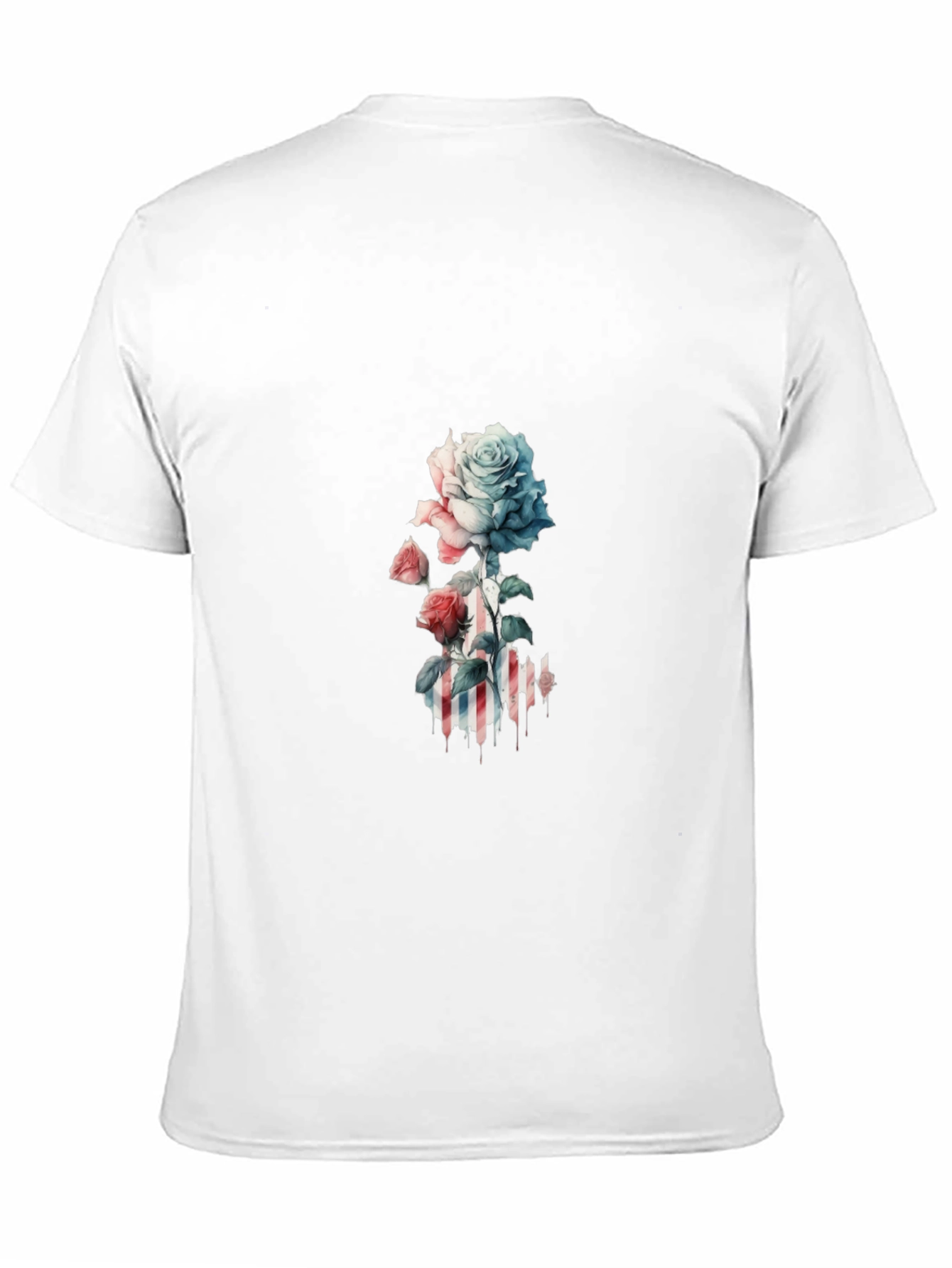 Rose Graphic Black Tee - Stylish and Unique