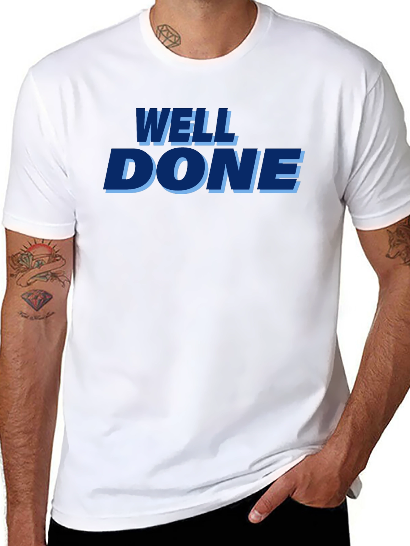 Well Done Graphic Tee - Trendy Mens T-Shirt