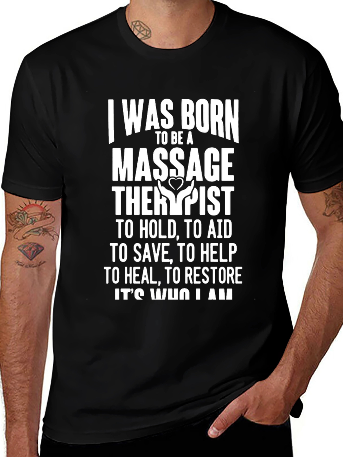 Massage Therapist Born To Heal T-Shirt