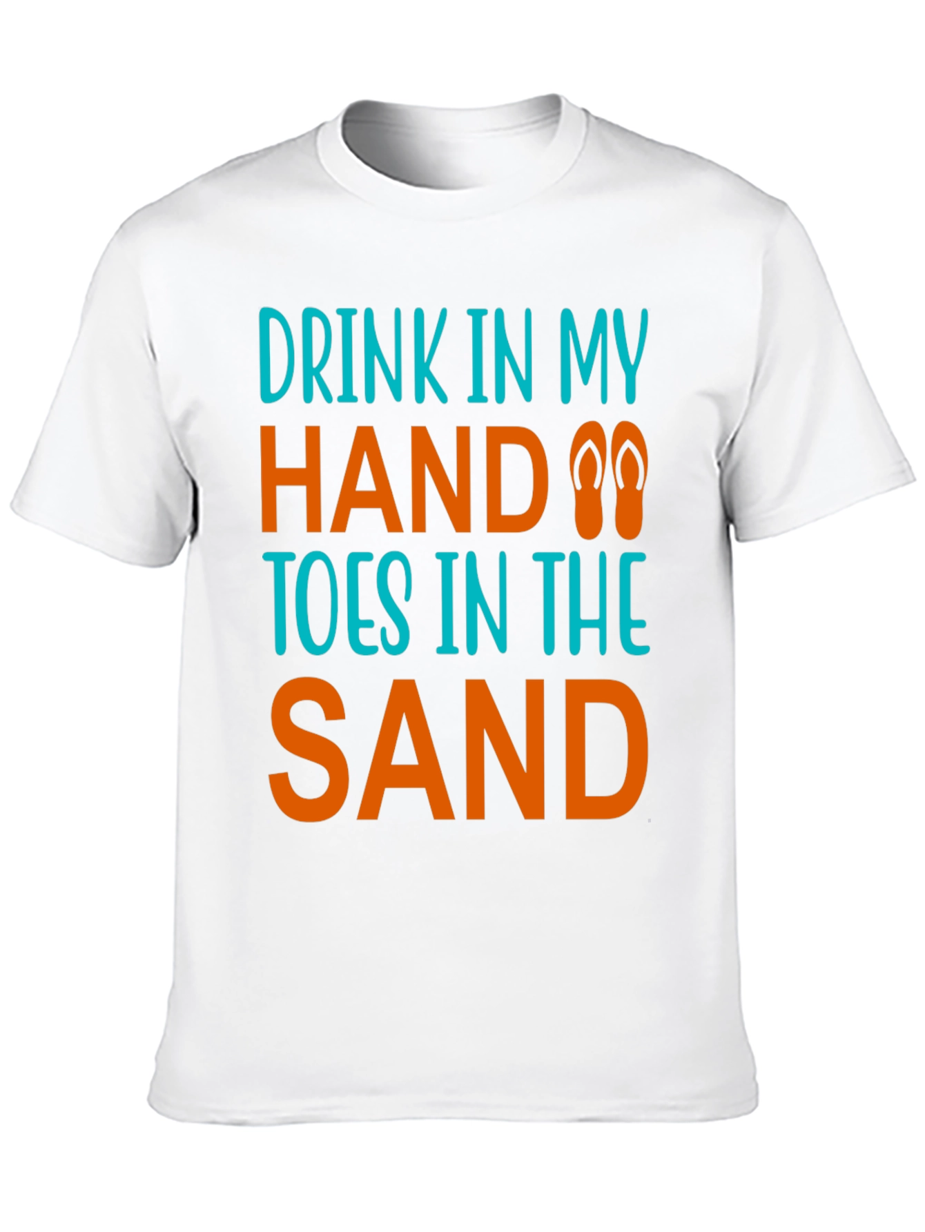 Drink in Hand Toes in Sand Graphic Tee