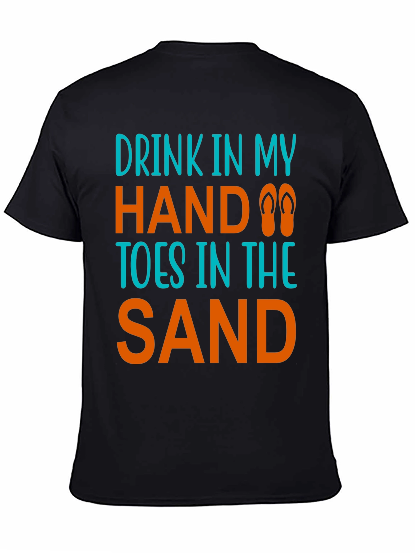 Drink in Hand Toes in Sand Graphic Tee