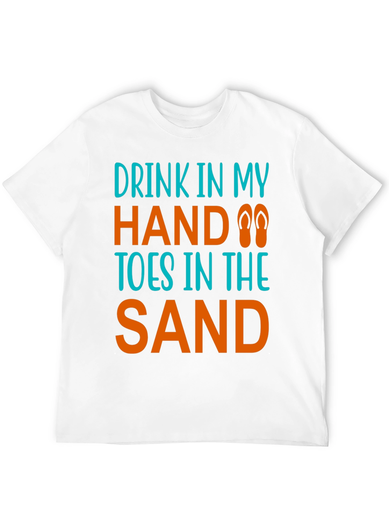 Drink in Hand Toes in Sand Graphic Tee