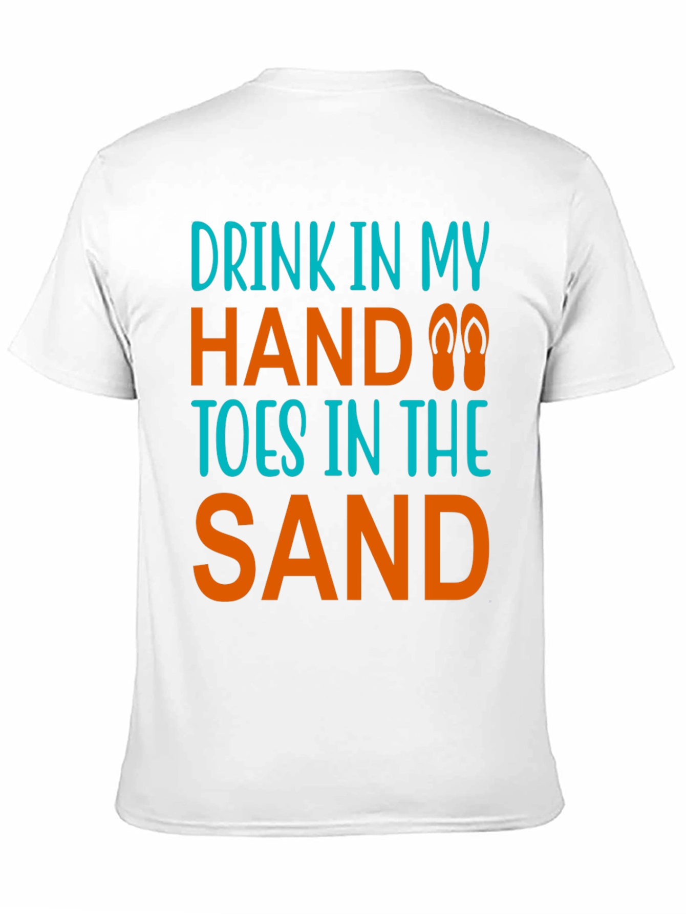 Drink in Hand Toes in Sand Graphic Tee