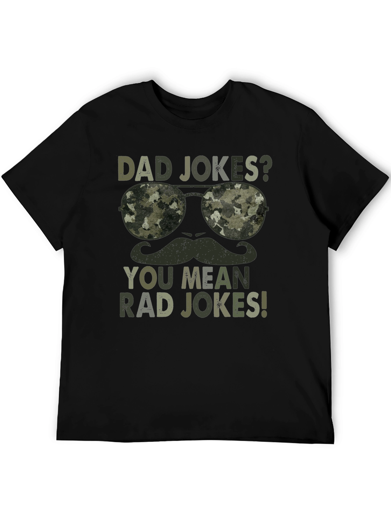 Dad Jokes? Rad Jokes! Camo Graphic T-Shirt
