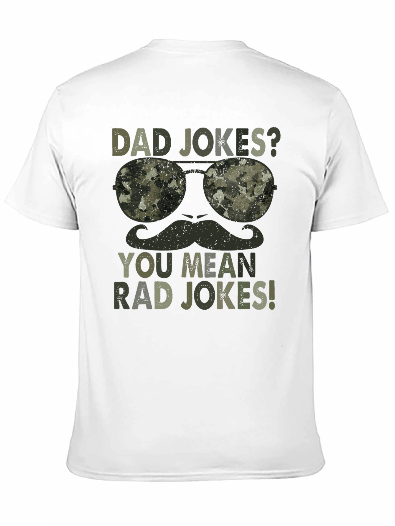 Dad Jokes? Rad Jokes! Camo Graphic T-Shirt