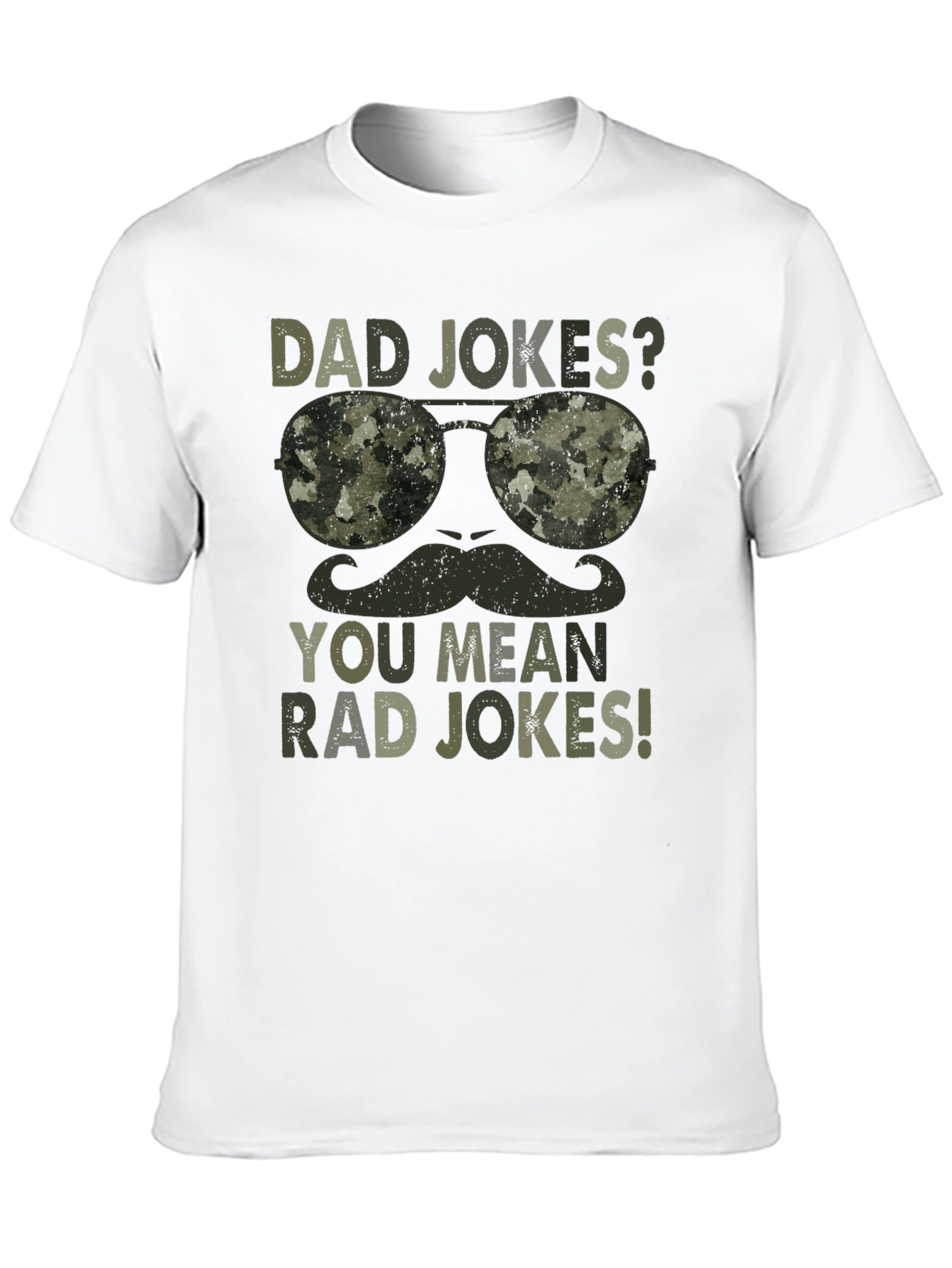 Dad Jokes? Rad Jokes! Camo Graphic T-Shirt