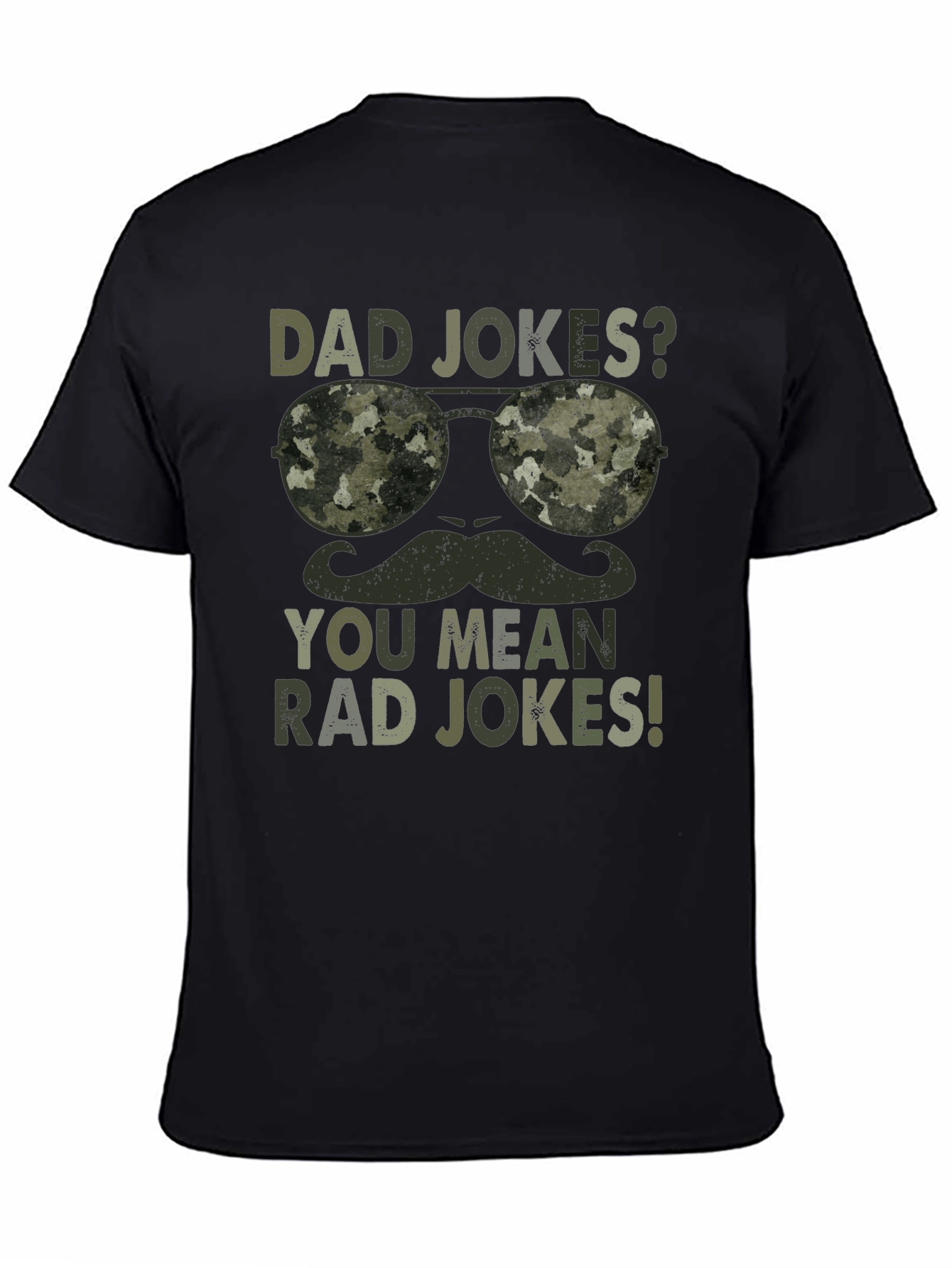 Dad Jokes? Rad Jokes! Camo Graphic T-Shirt