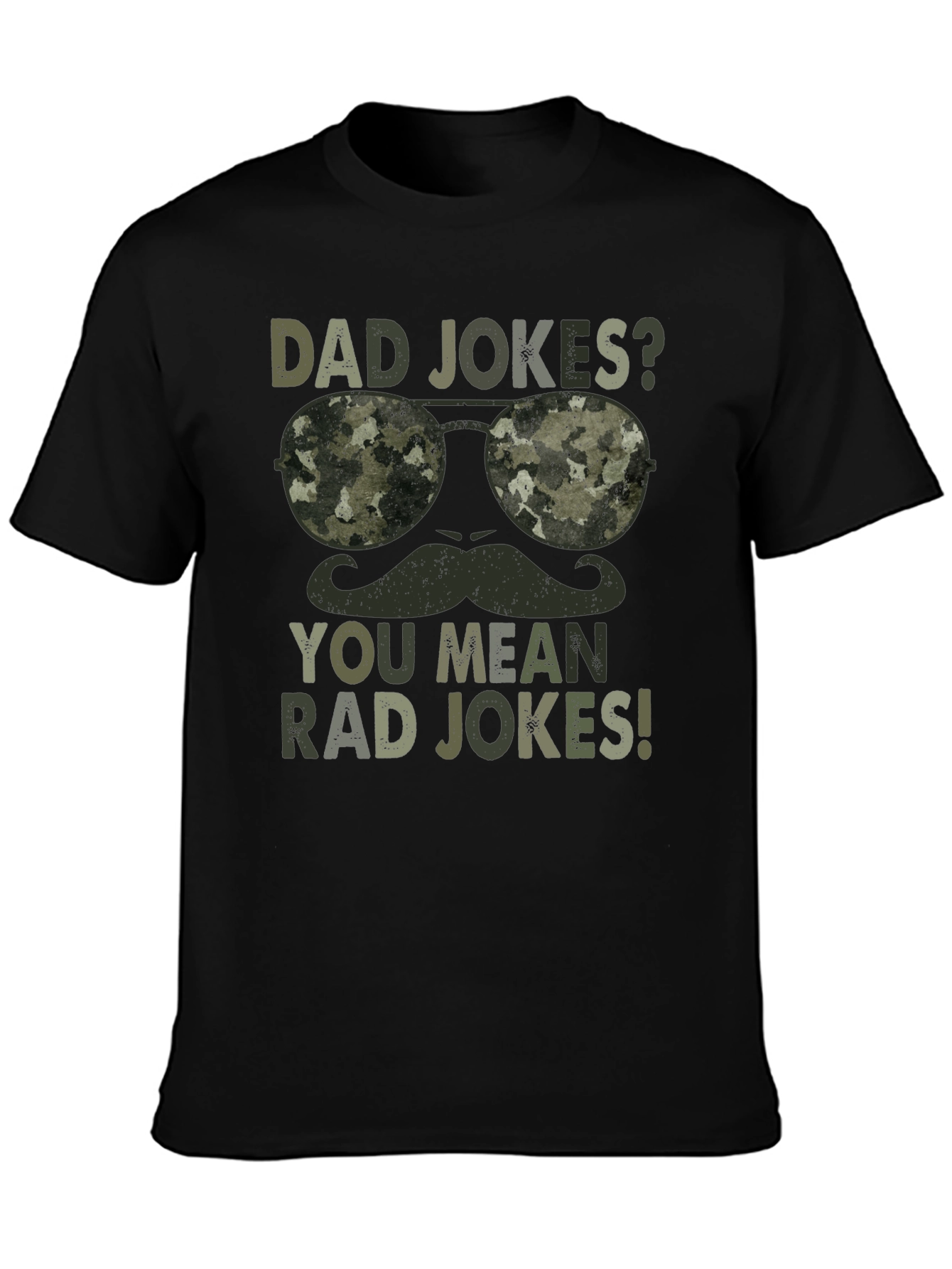 Dad Jokes? Rad Jokes! Camo Graphic T-Shirt