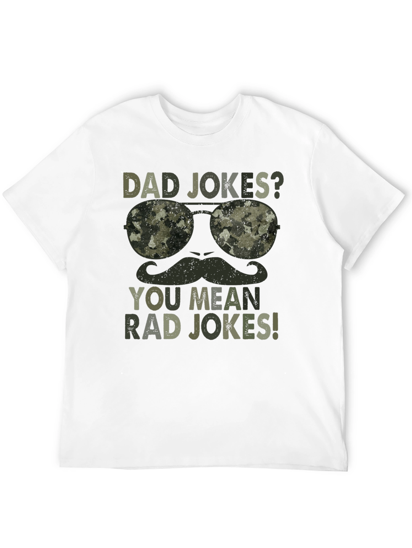 Dad Jokes? Rad Jokes! Camo Graphic T-Shirt